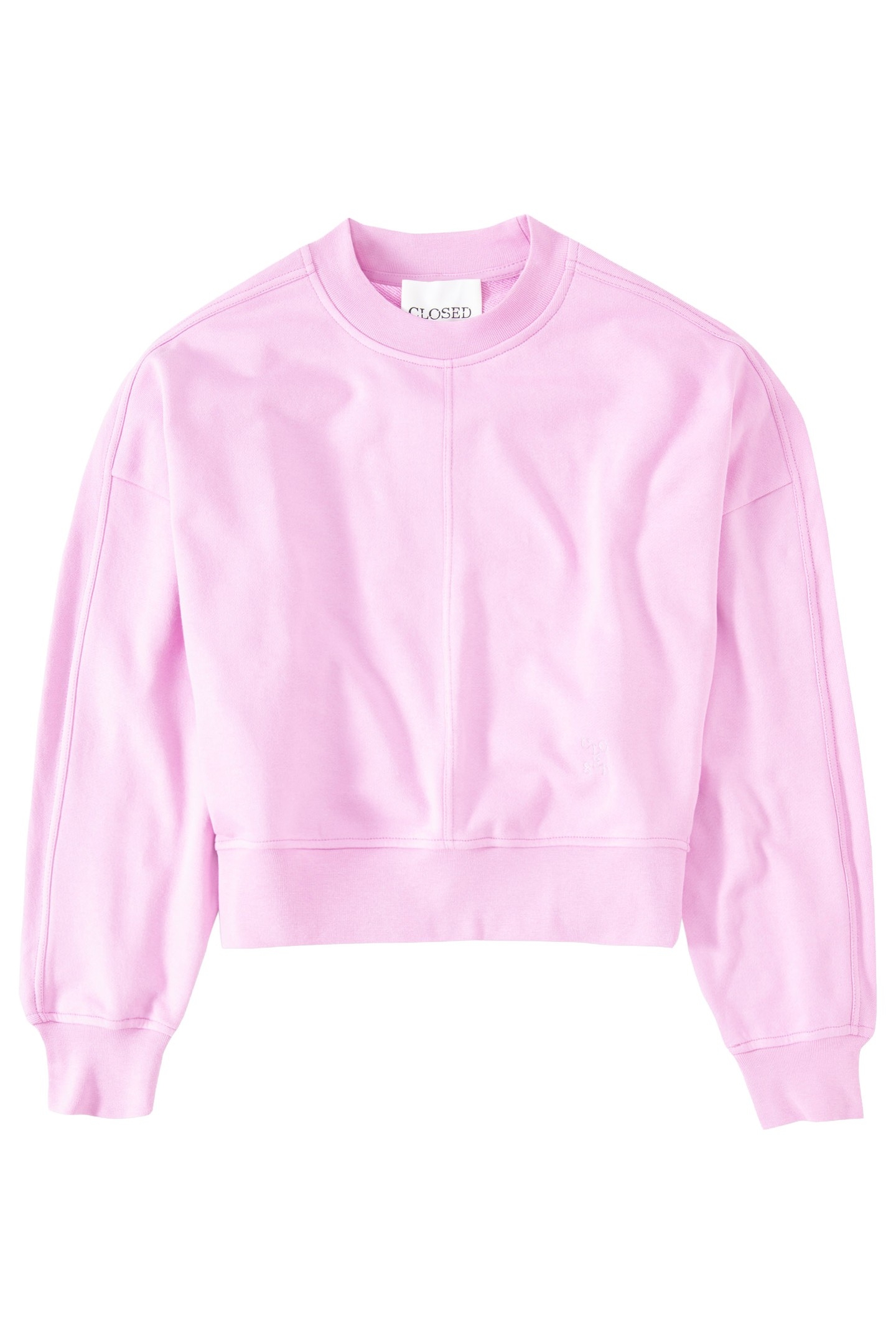 CROPPED CREW NECK T-SHIRTS PINK POENY 1