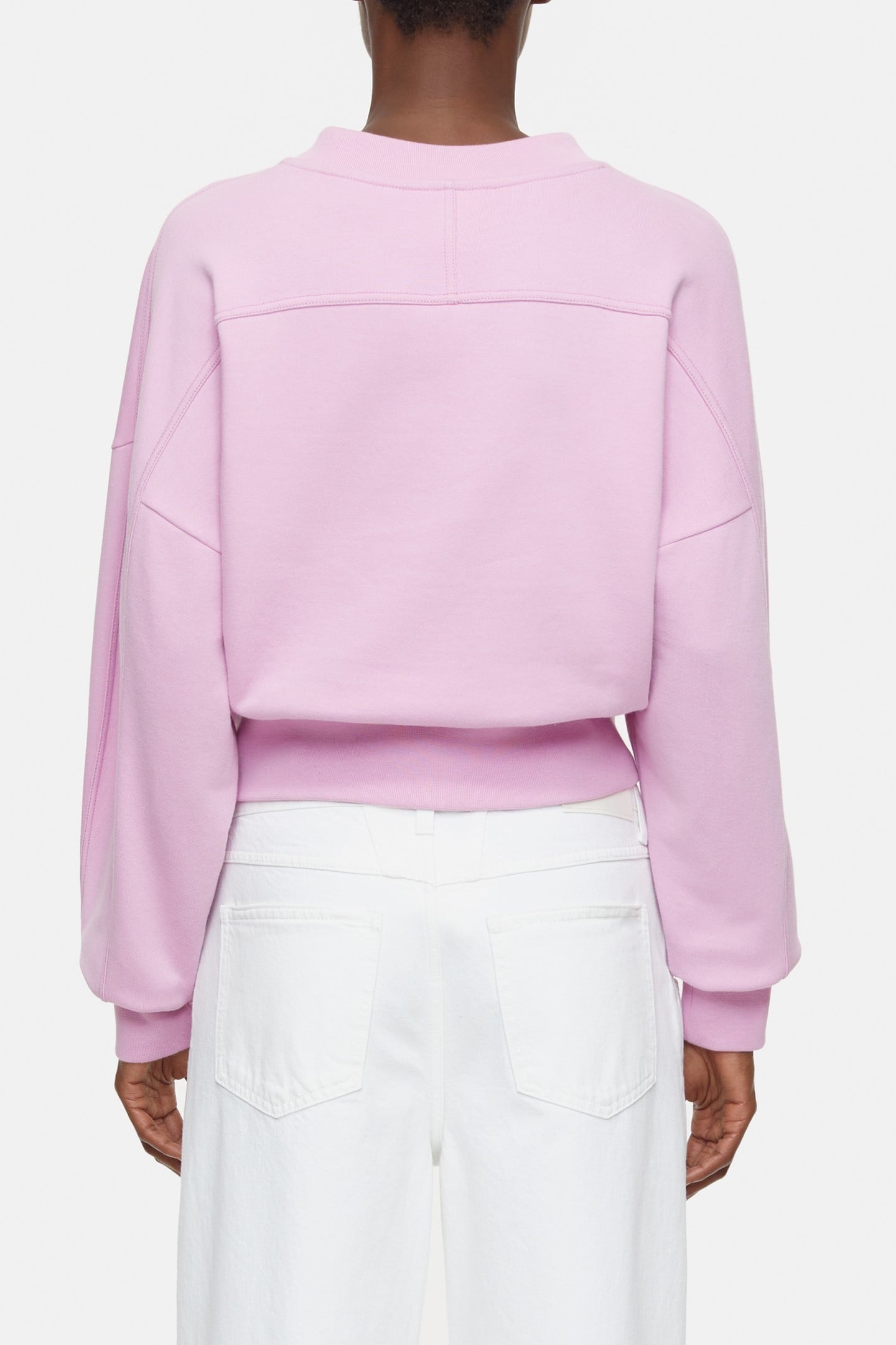 CROPPED CREW NECK T-SHIRTS PINK POENY 2