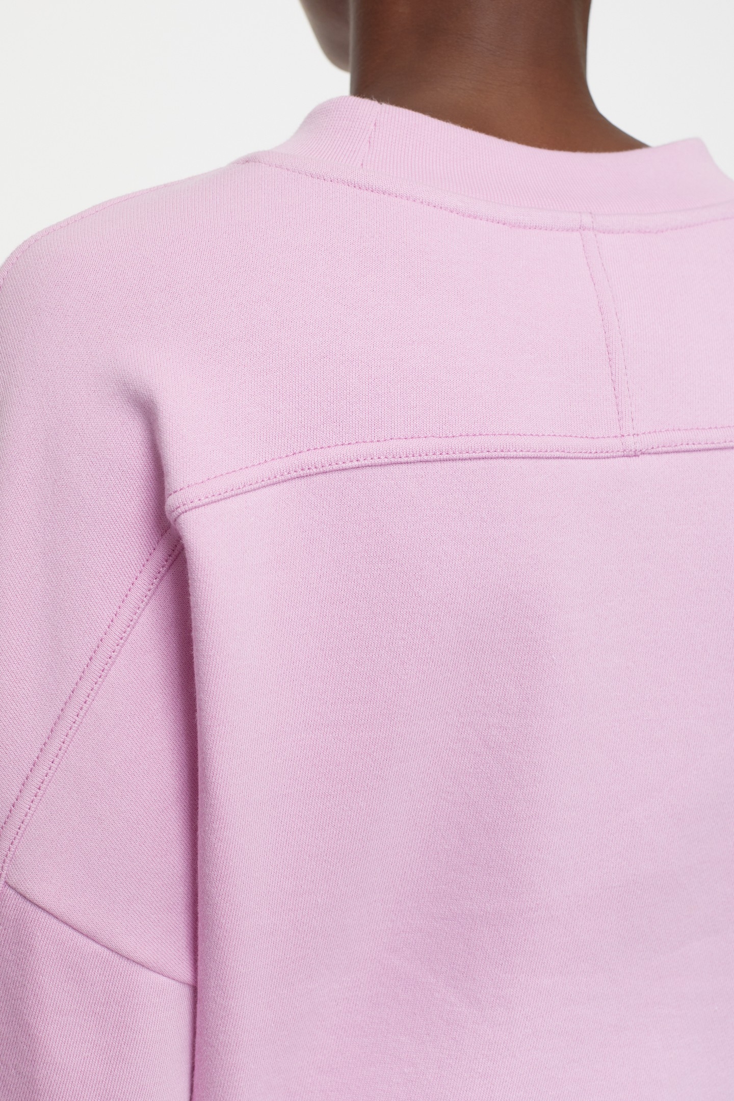 CROPPED CREW NECK T-SHIRTS PINK POENY 3