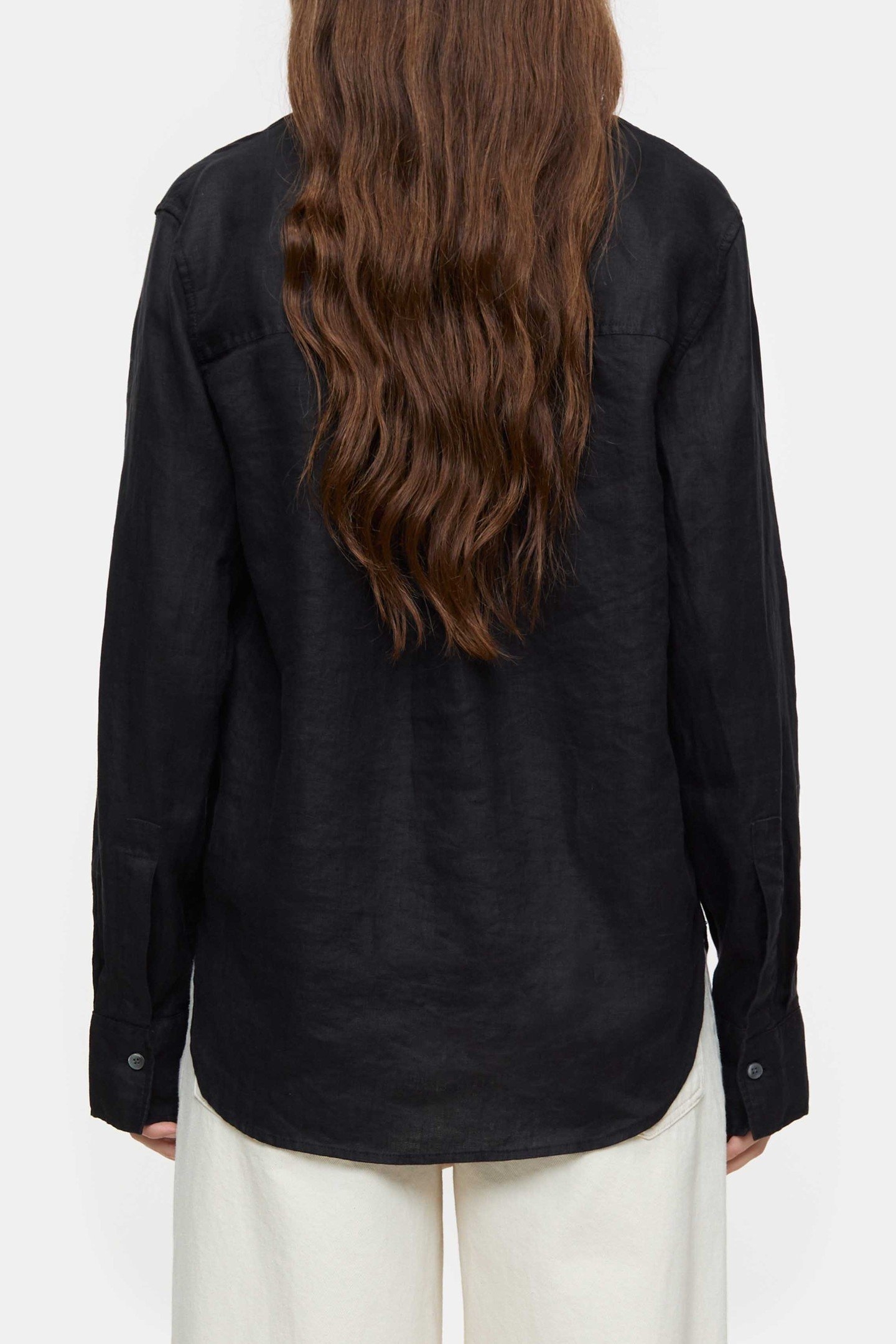 STRAIGHT FITTED SHIRT & BLOUSES BLACK 3