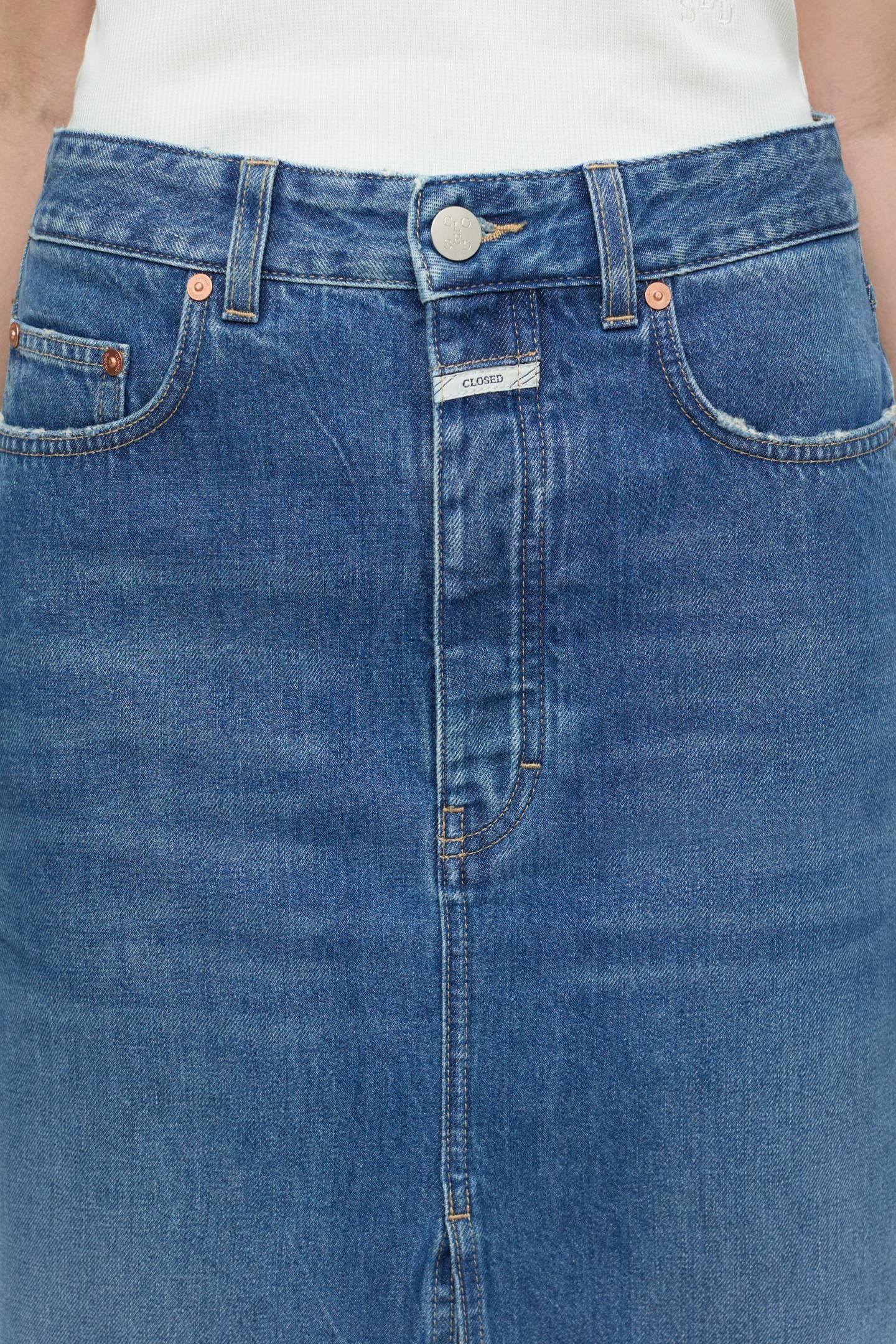 LOW WAIST SKIRT MID BLUE 3