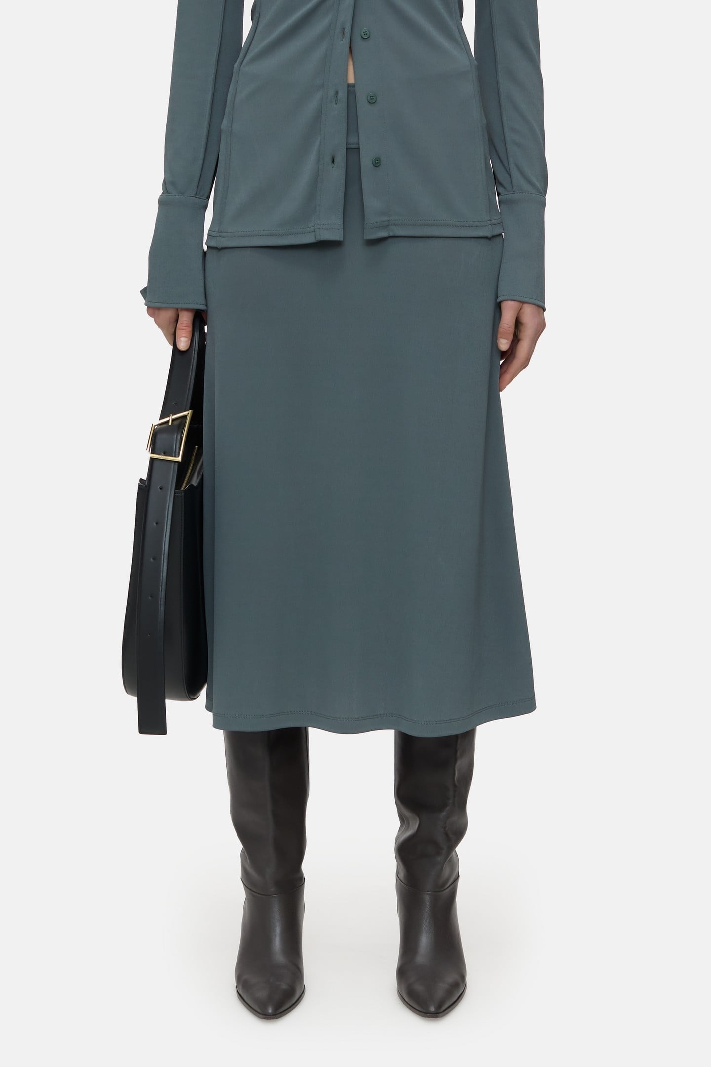 JERSEY SKIRT PINI GREEN 5