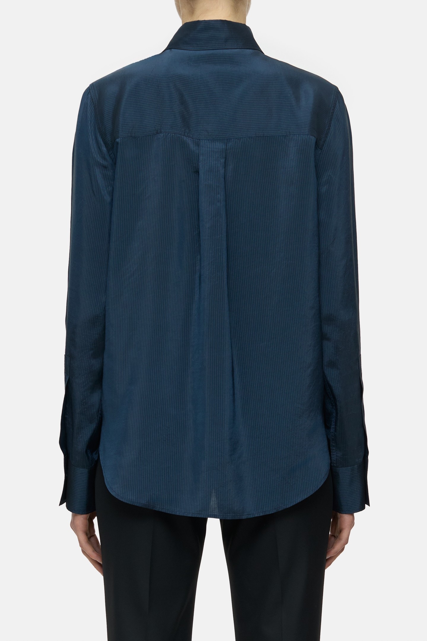 STRAIGHT FITTED SHIRT & BLOUSES SPACE BLUE 3