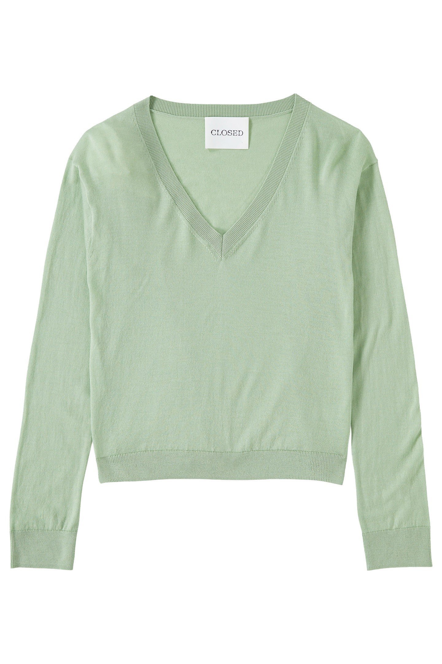 V NECK BOXY KNITS GIADA GREEN 1