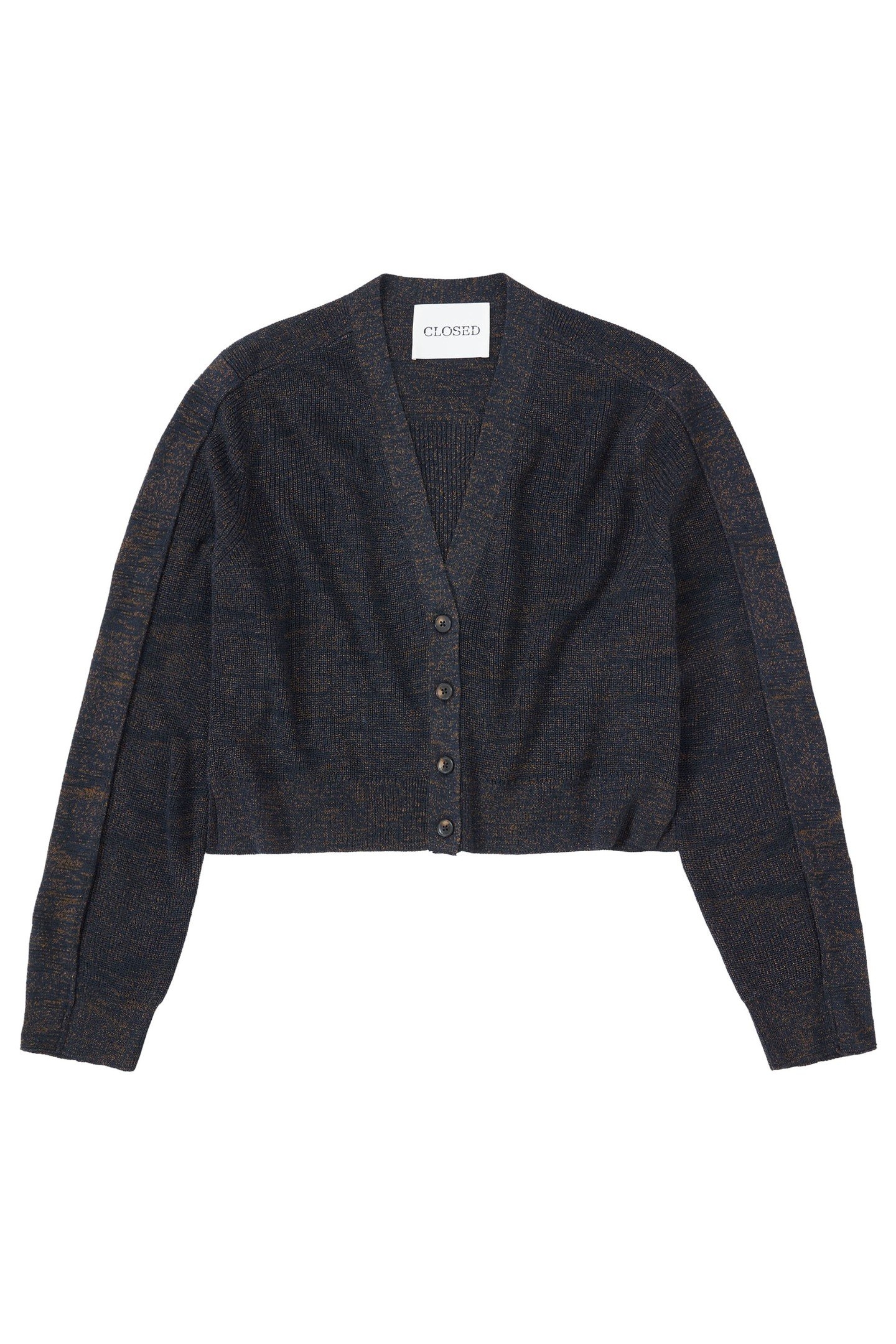 CROPPED CARDIGAN KNITS SMOKEY BLUE 1