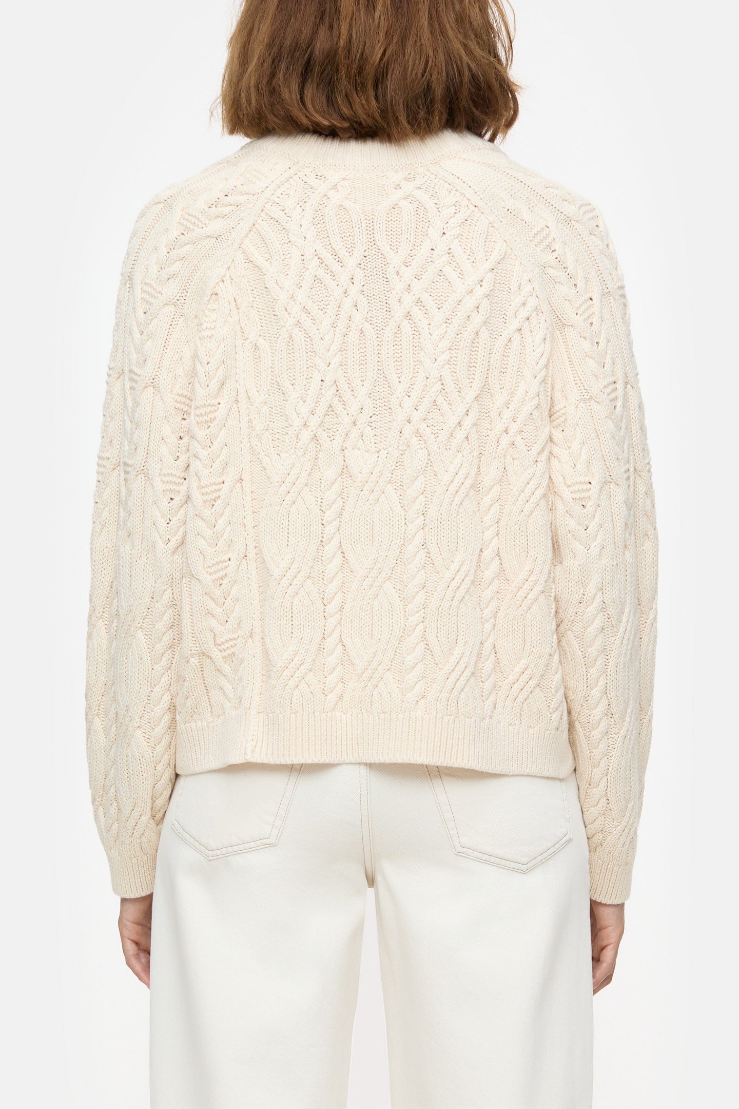 V CARDIGAN LONG SLEEVE KNITS IVORY 3