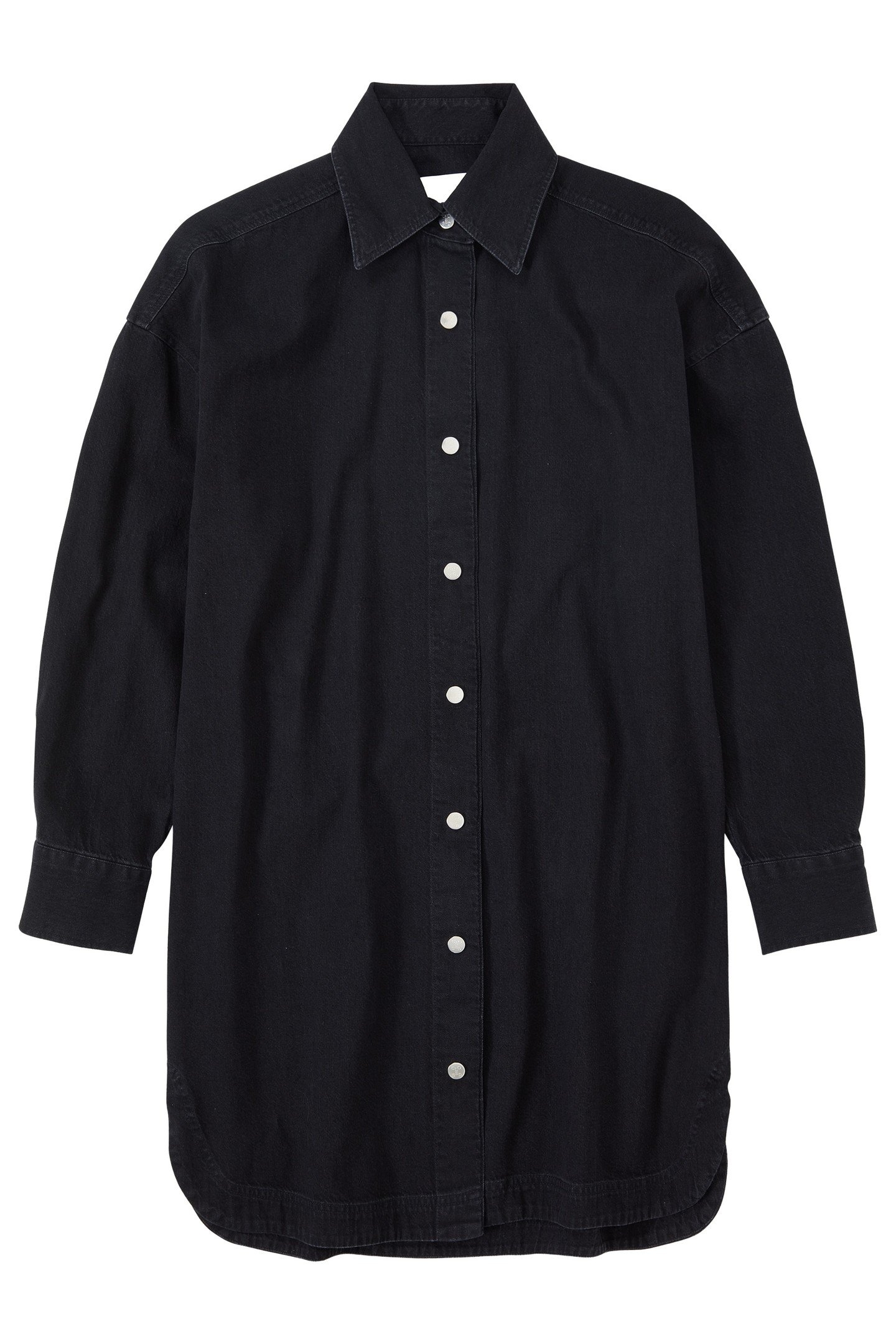 DENIM SHIRT DRESS BLACK 1