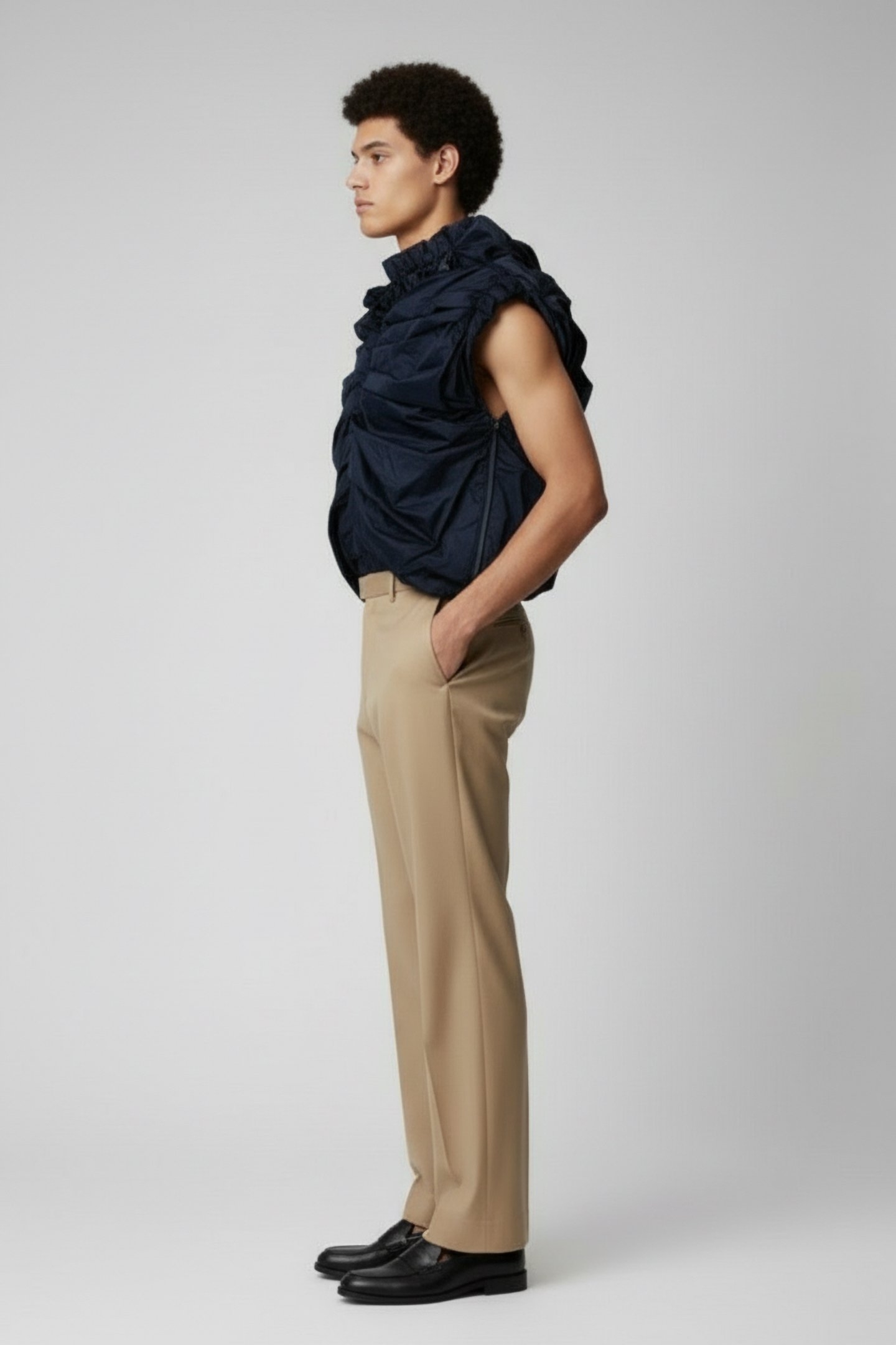 ETRE – NYLON SHIRT DARK BLUE 3