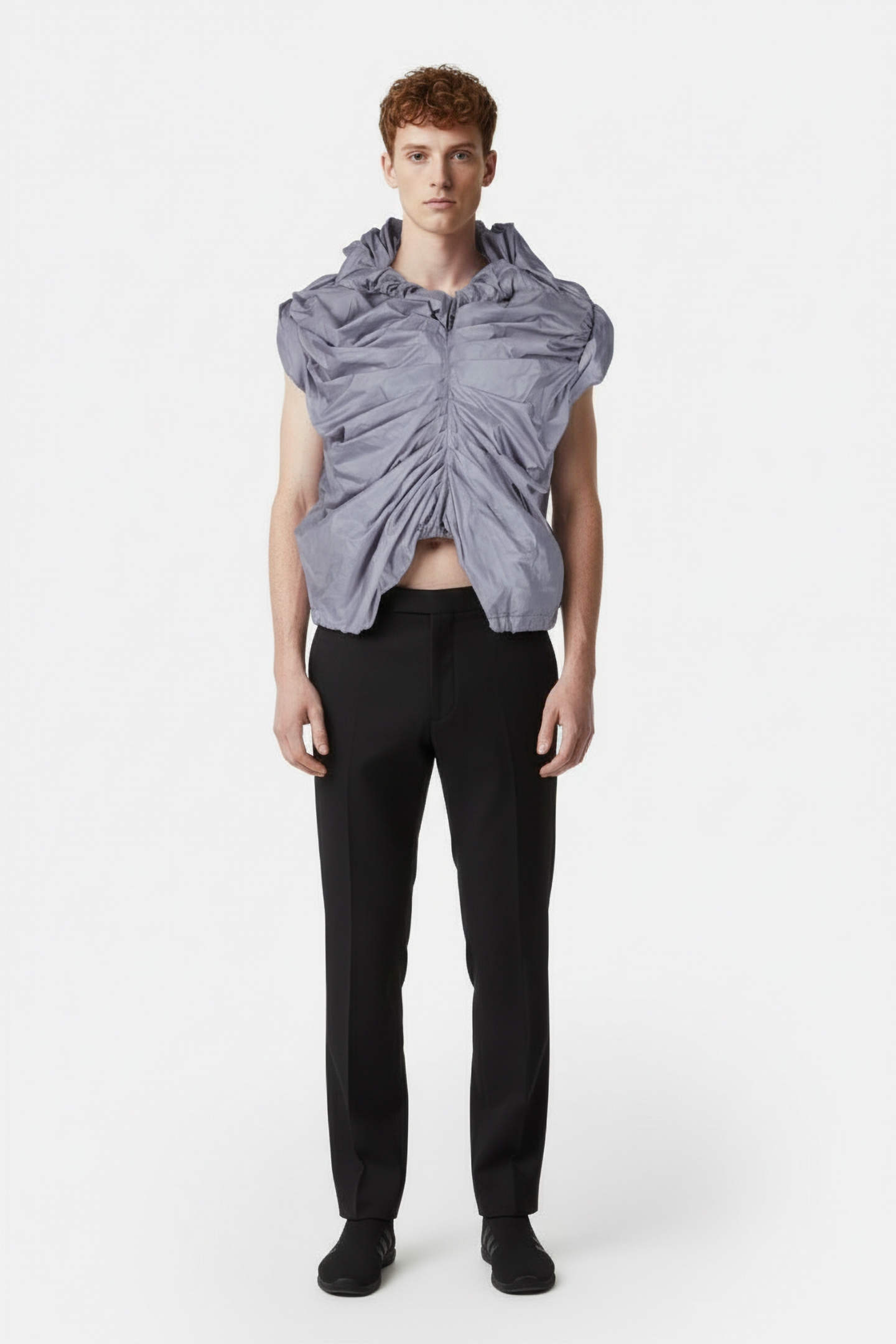 ETRE – NYLON SHIRT LIGHT BLUE/GREY 1