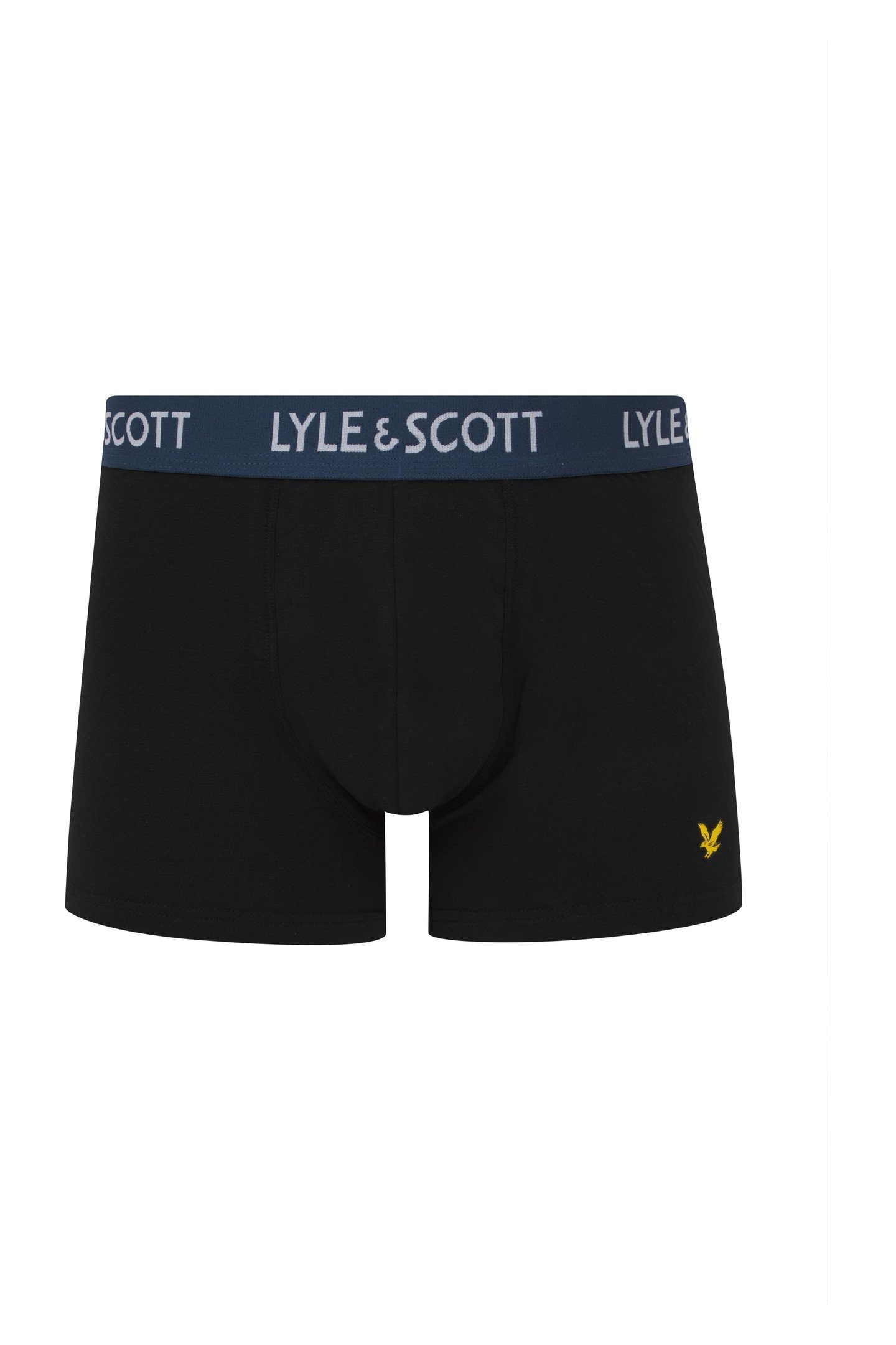 MILLER 5 PACK TRUNKS BLACK MULTI WAISTBANDS 5