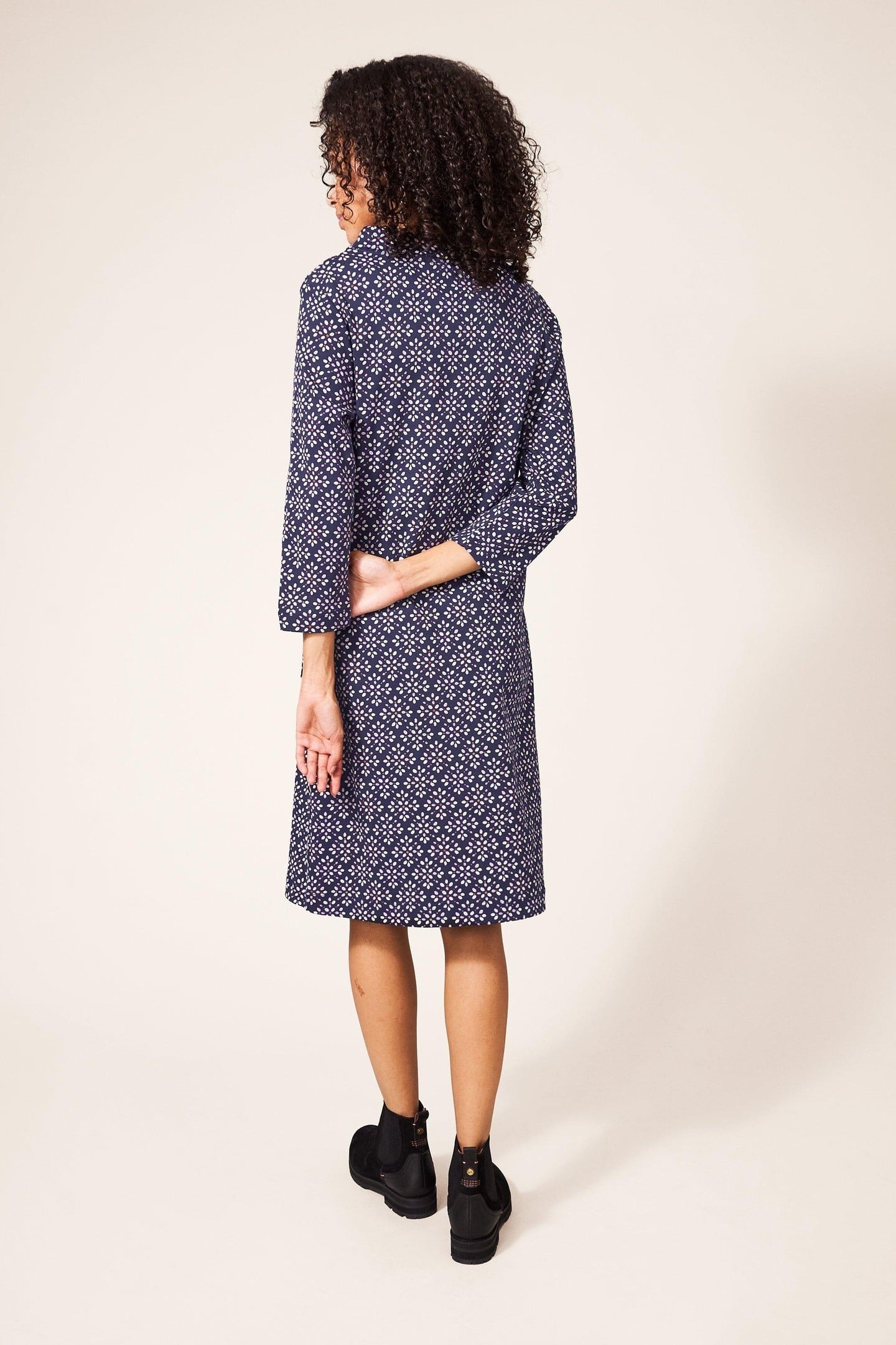 ANNA DRESS NAVY MULTI 2