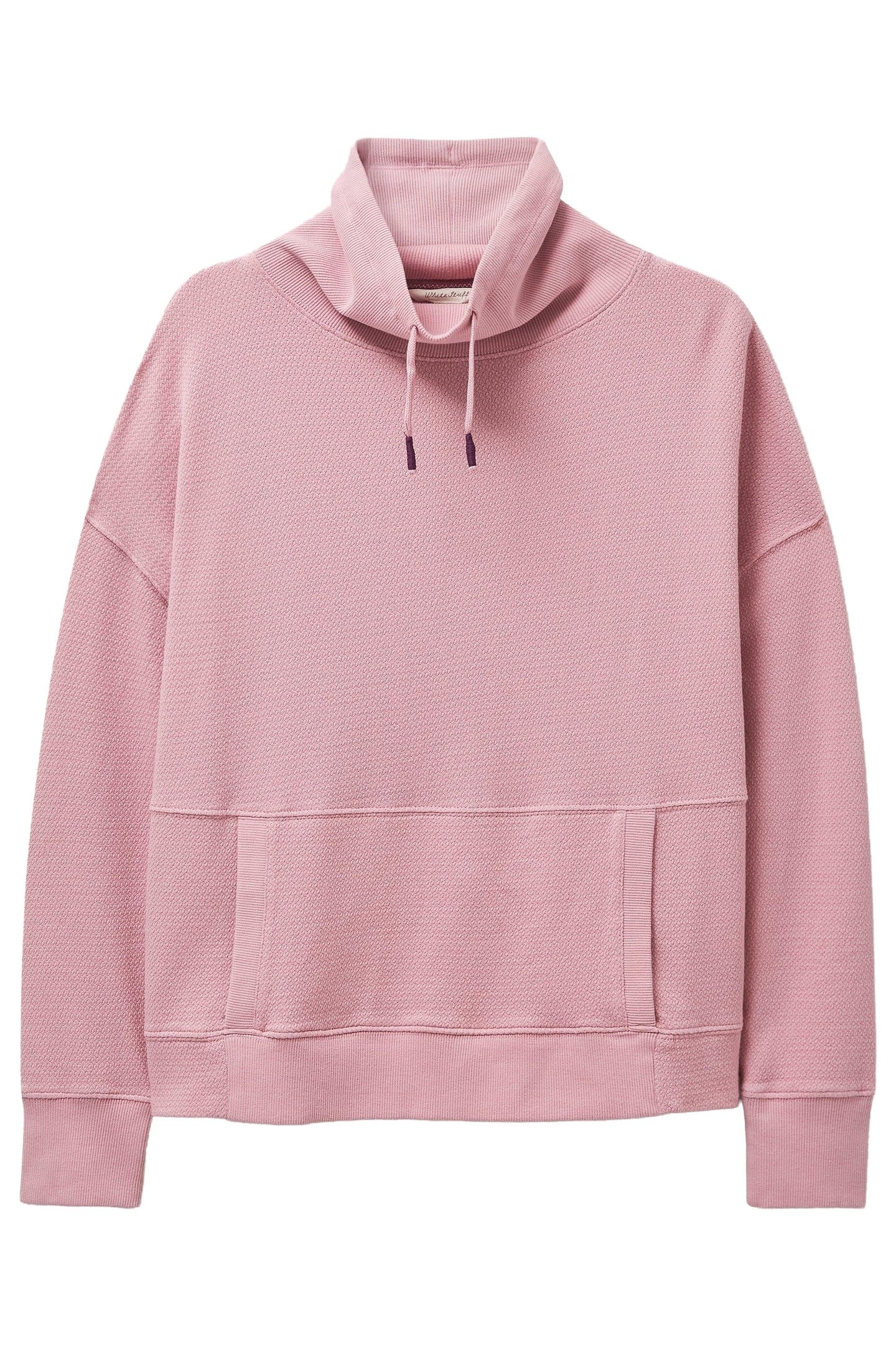 FUNNEL SWEAT TOP DARK PINK 3