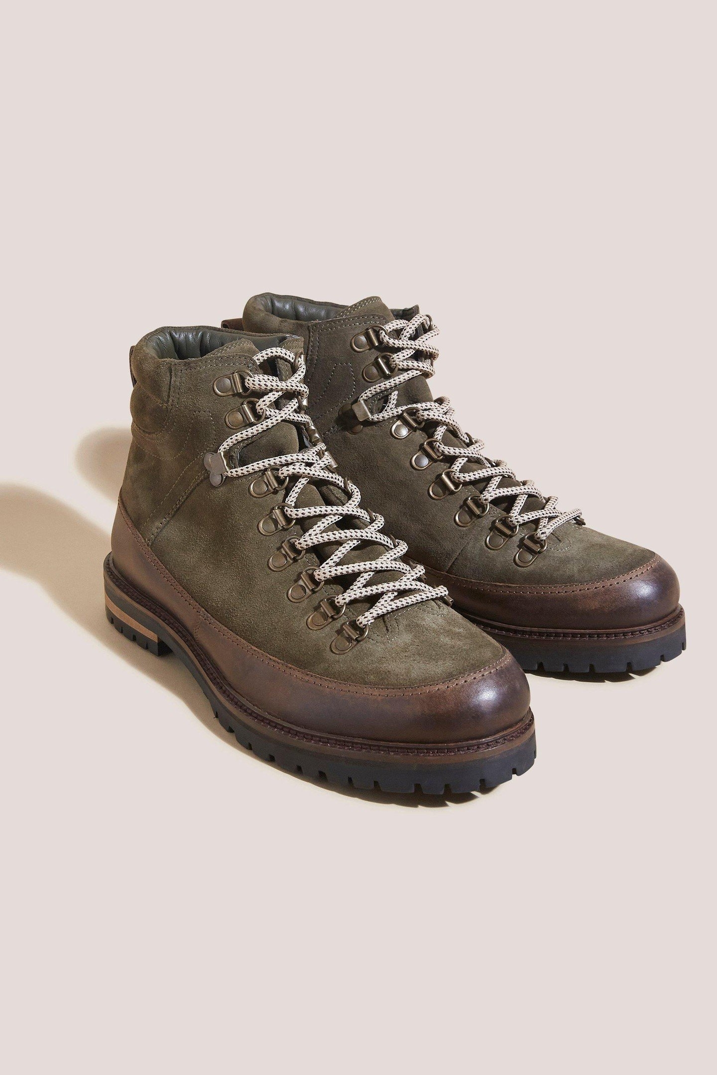 HENRY SUEDE HIKER BOOT KHAKI GREEN 2