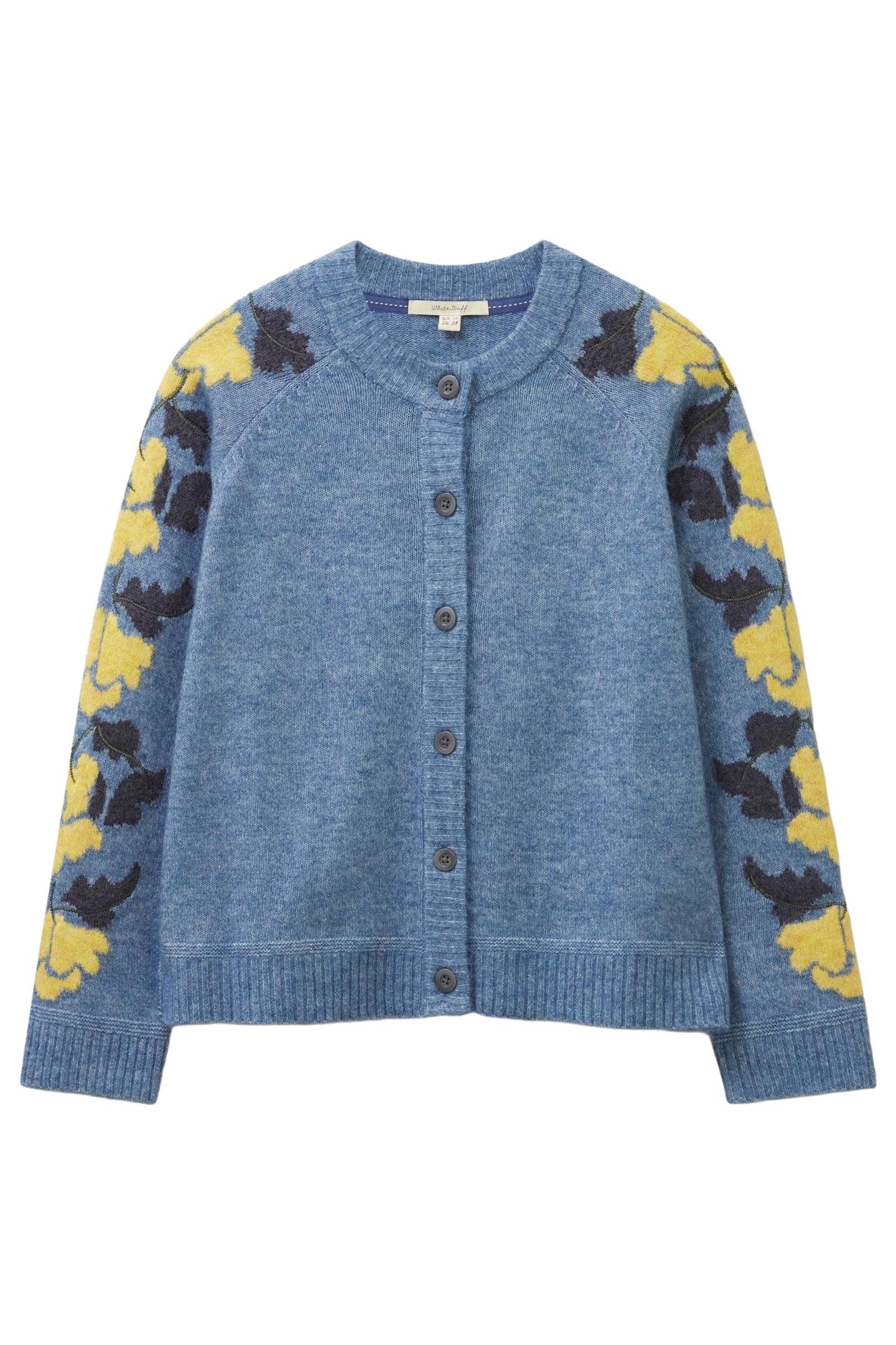 TRAILING FLORAL CARDI MID TEAL 3