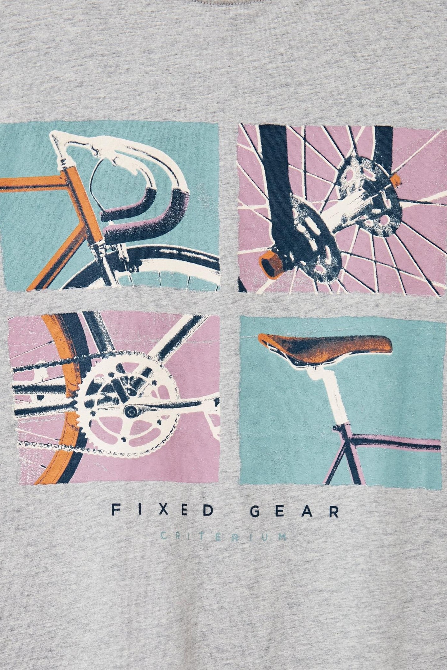 FIXED GEAR GRAPHIC TEE GREY MARL 3
