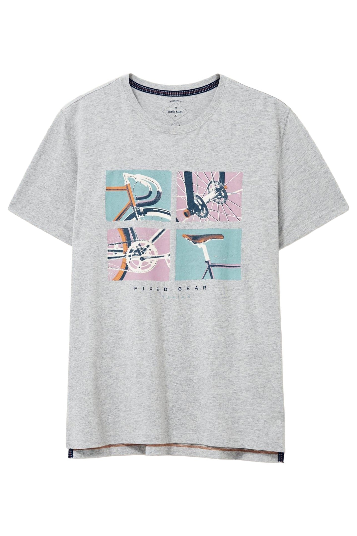 FIXED GEAR GRAPHIC TEE GREY MARL 2