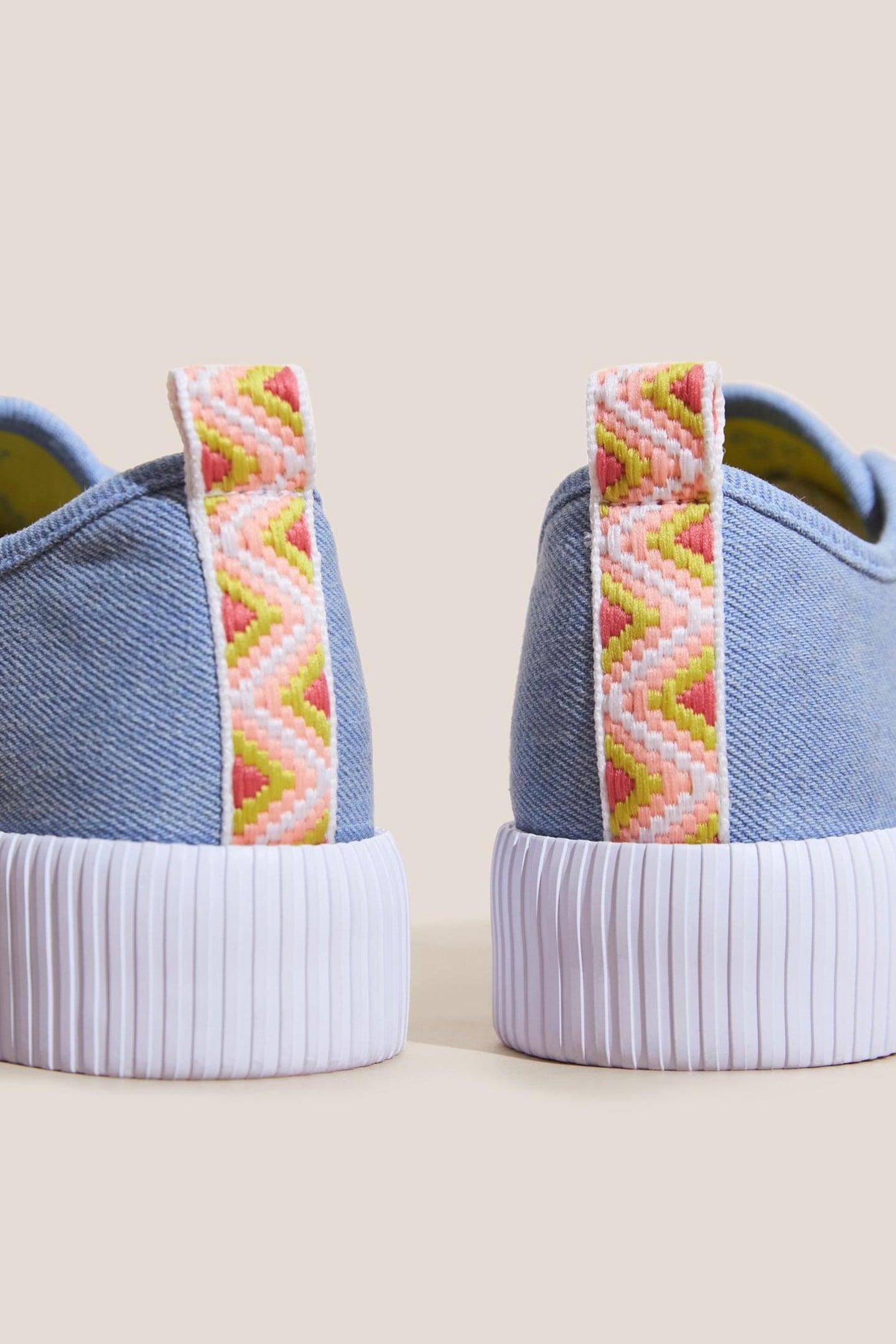PIPER FLATFORM PLIMSOLL CHAMBRAY BLUE 6