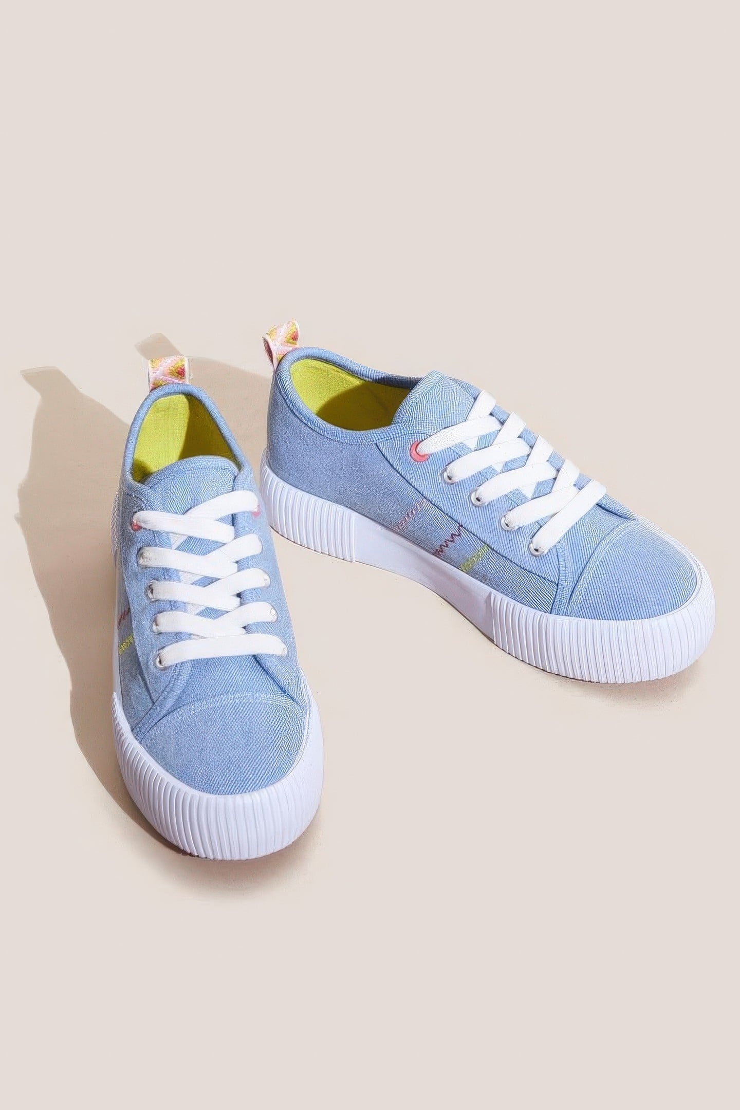 PIPER FLATFORM PLIMSOLL CHAMBRAY BLUE 3