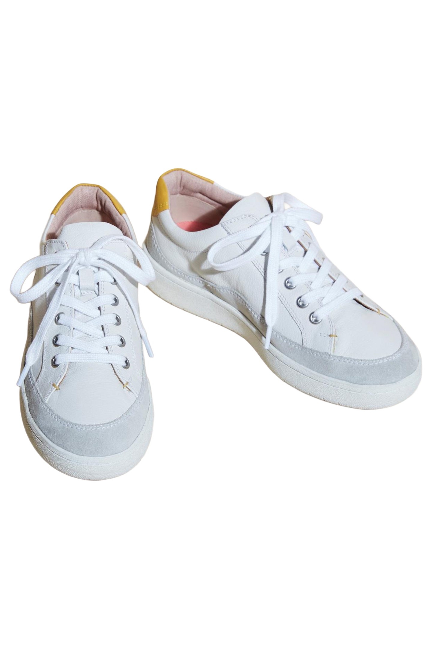 TULA LEATHER LACE UP TRAINER WHITE MULTI 2