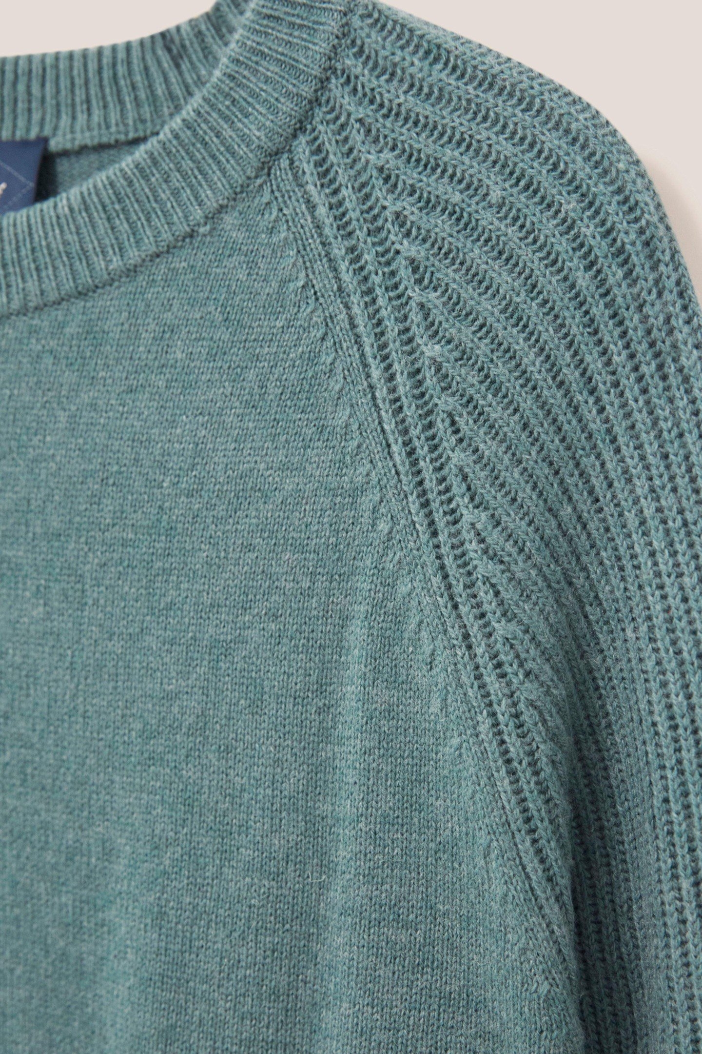 CREW NECK JUMPER MID TEAL 4