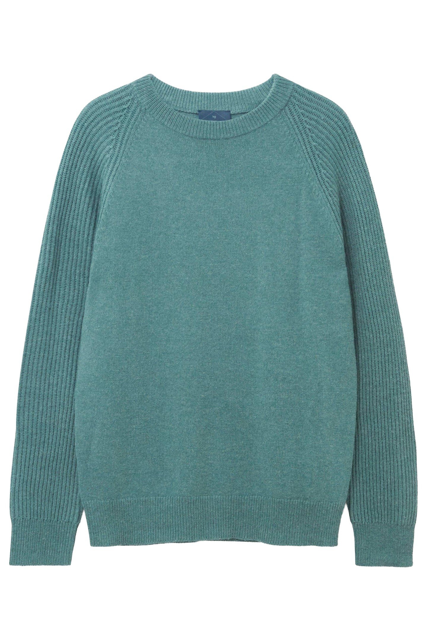 CREW NECK JUMPER MID TEAL 1
