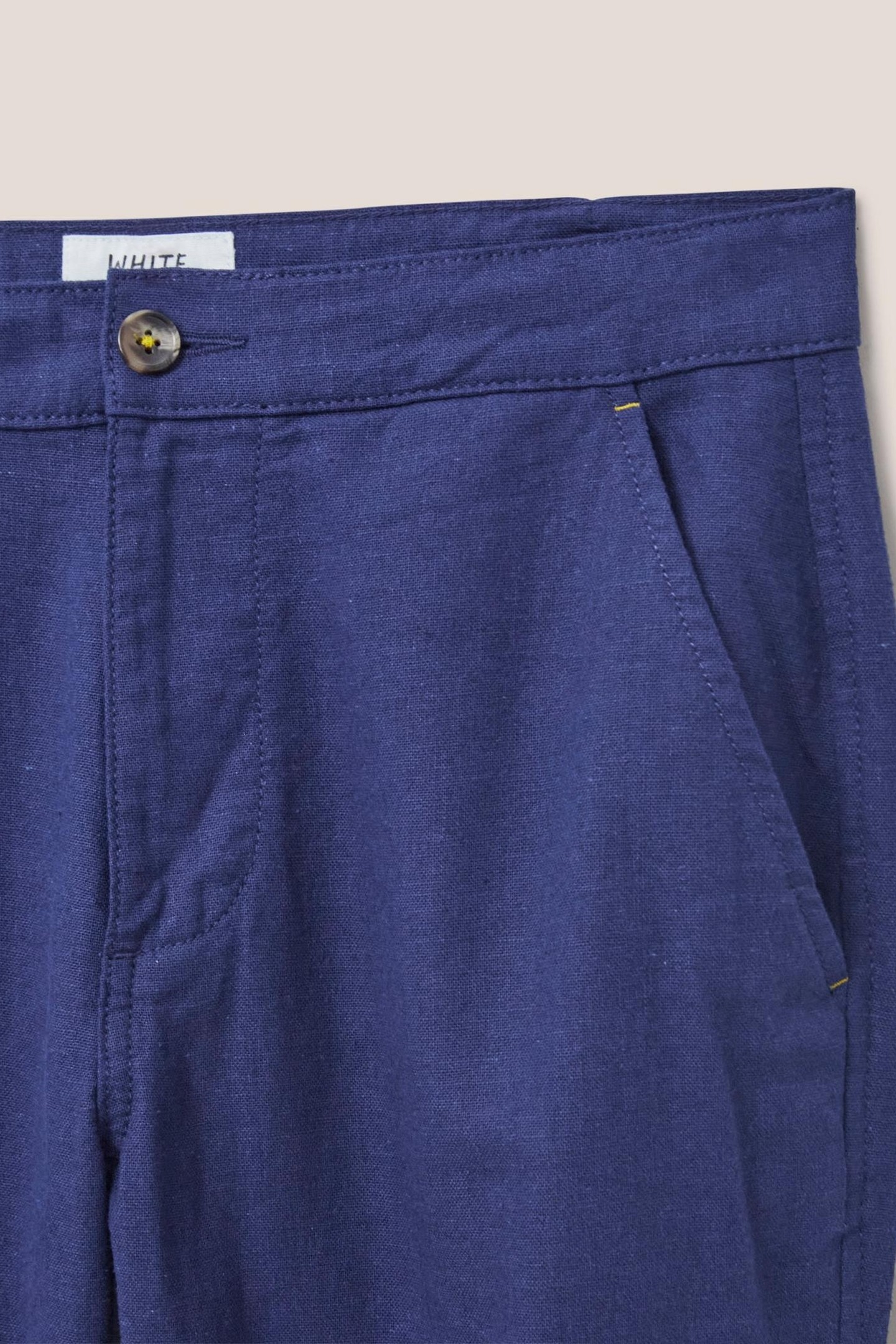 LINEN BLEND TROUSER DARK NAVY 4