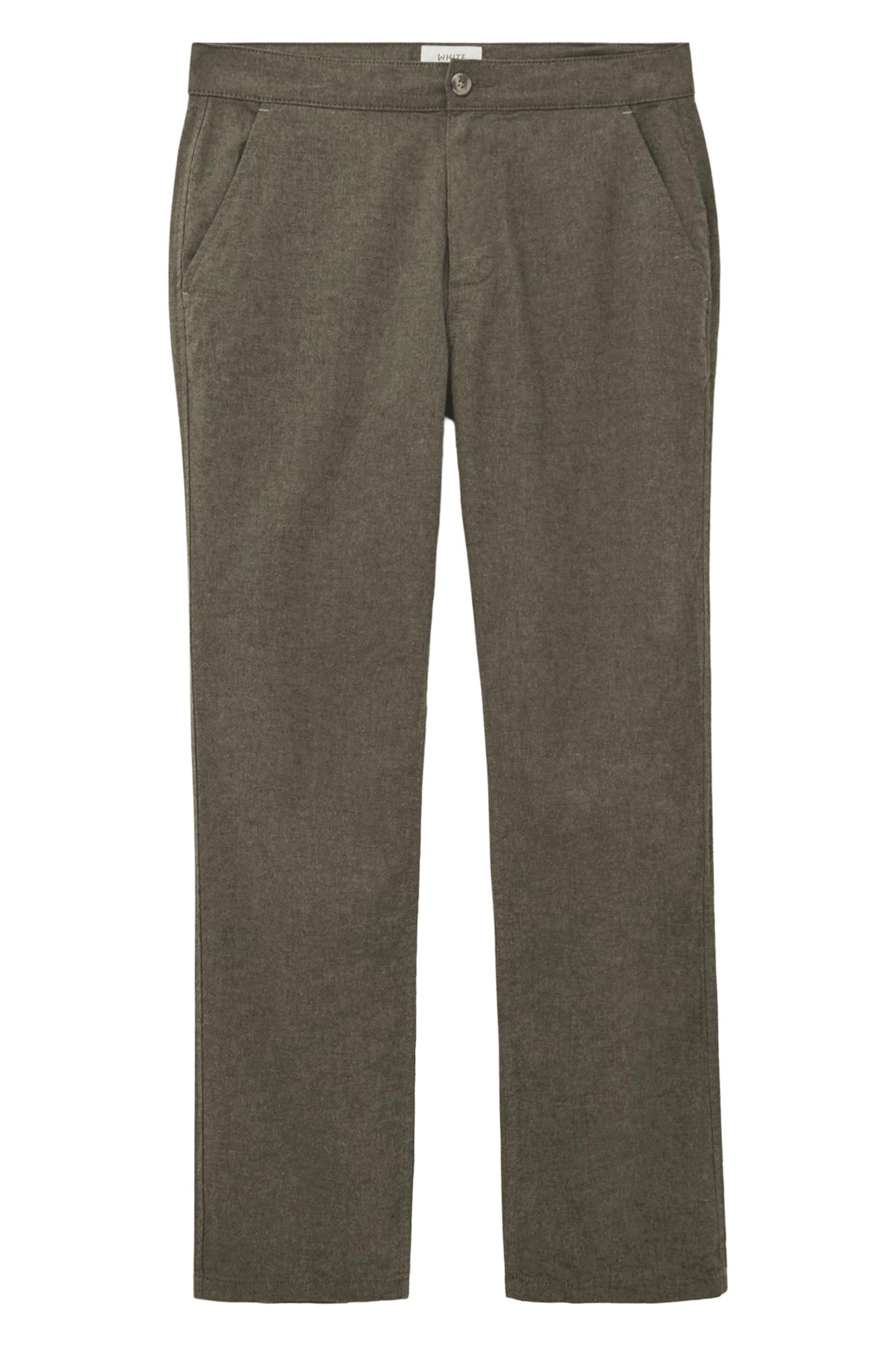 LINEN BLEND TROUSER KHAKI GREEN 3