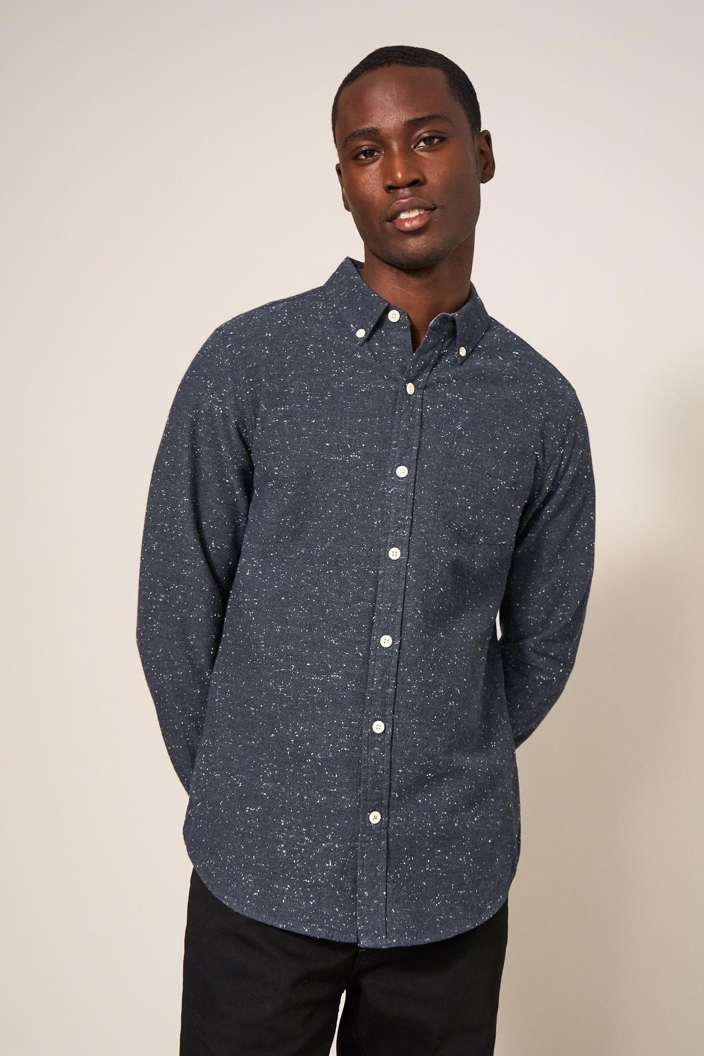 OXFORD NEP SHIRT CHARCOAL GREY 3