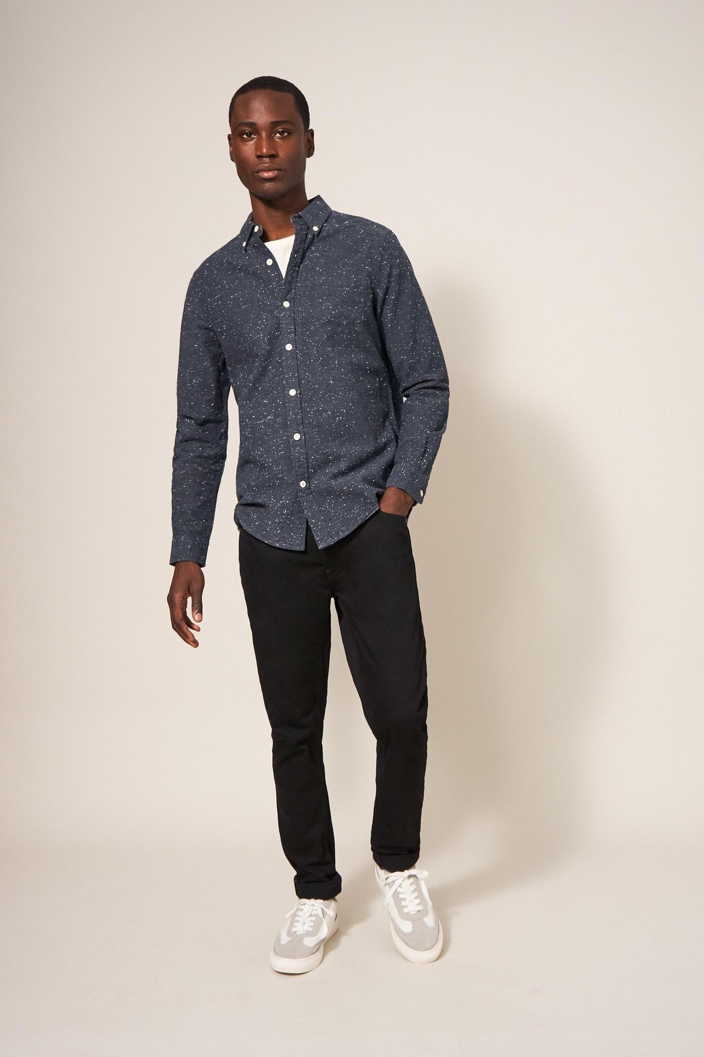 OXFORD NEP SHIRT CHARCOAL GREY 4