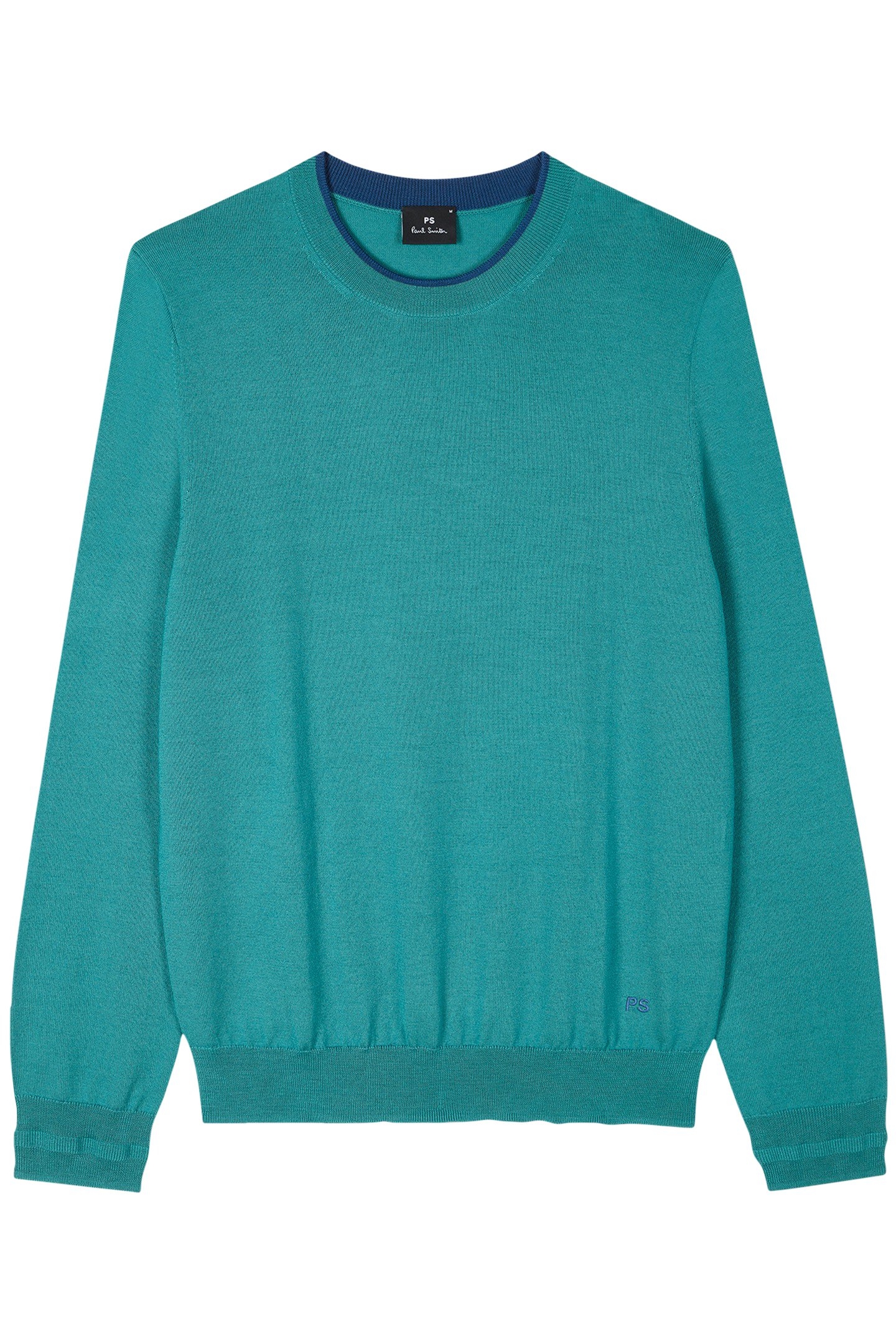 SWEATER CREW NECK PETROL GREEN 1
