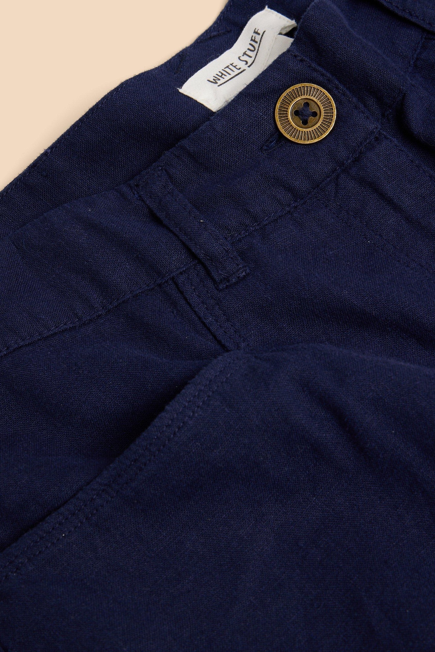 HARPER LINEN BLEND CULOTTE DARK BLUE 2