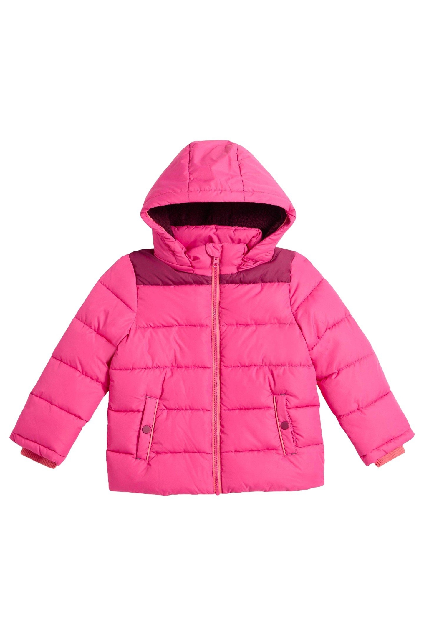 SHORT PUFFER COAT BRIGHT PINK 3