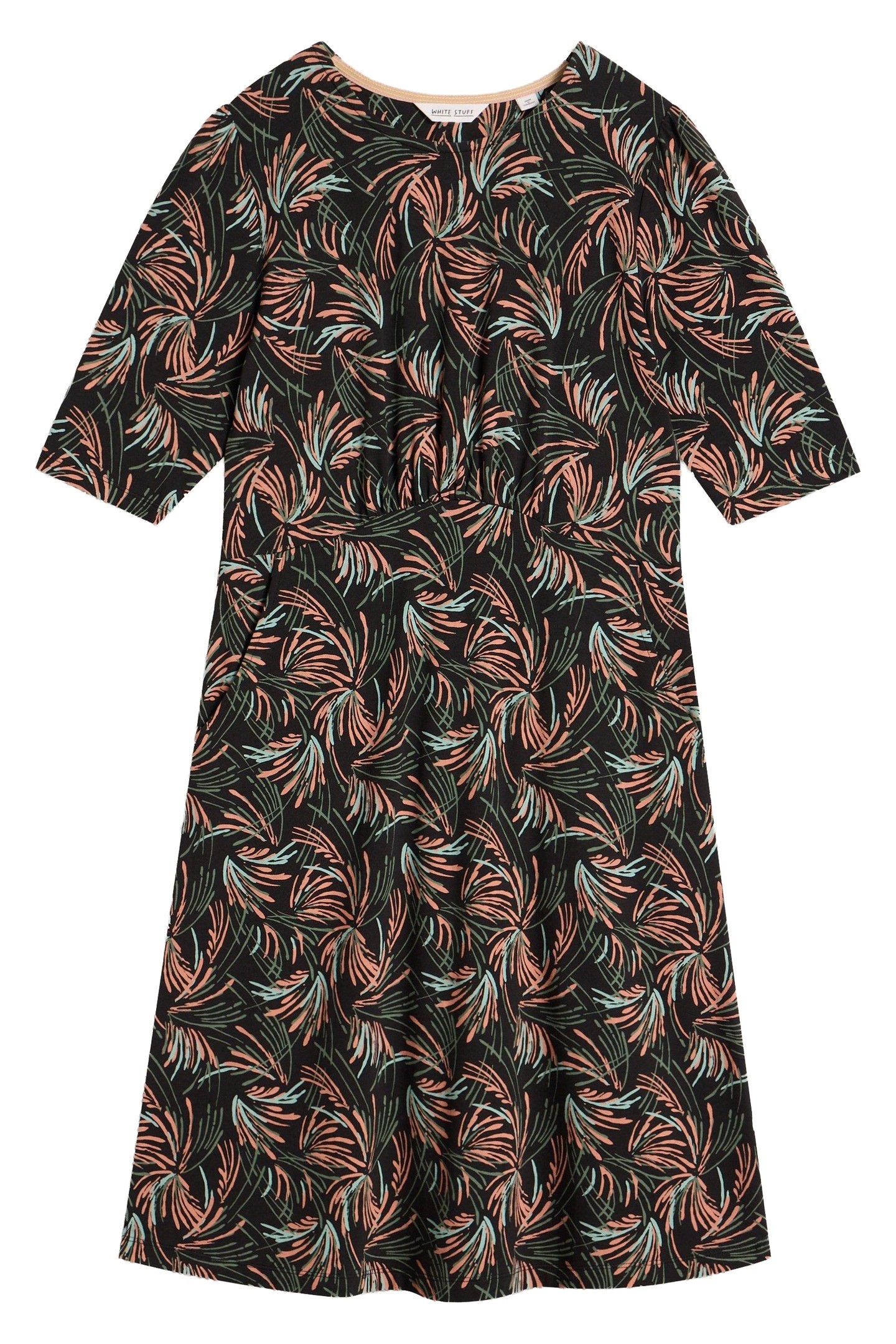 OLIVIA JERSEY DRESS BLACK PRINT 3