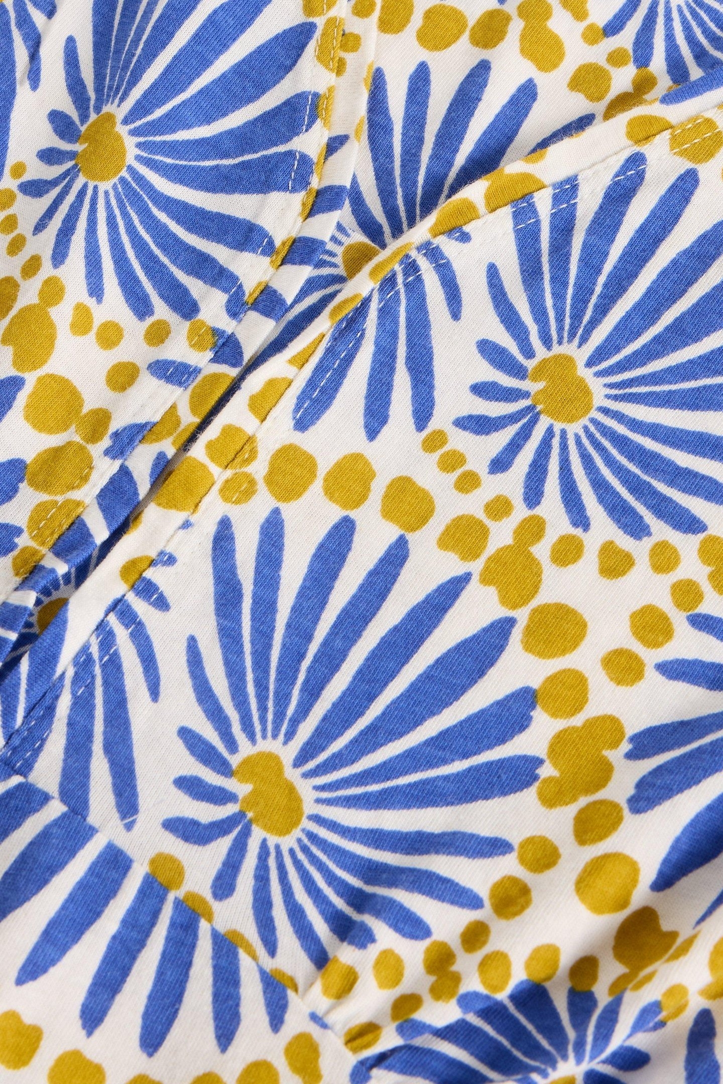 MEGAN JERSEY DRESS BLUE PRINT 4