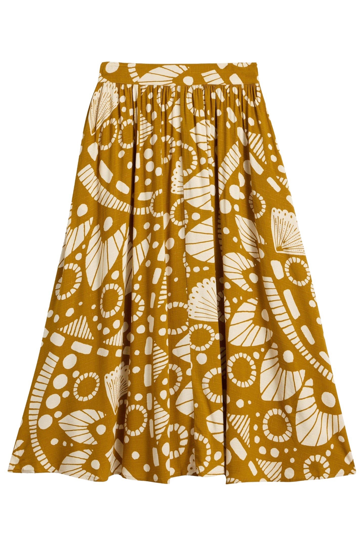 ABIGAIL MIDI SKIRT CHARTREUSE PRINT 3