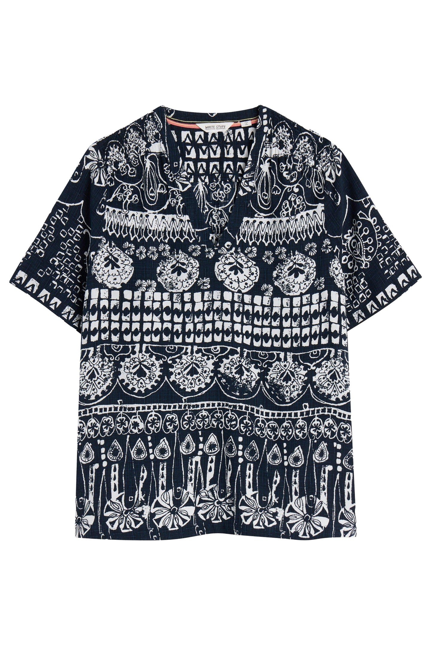 ELISA TOP NAVY PRINT 3