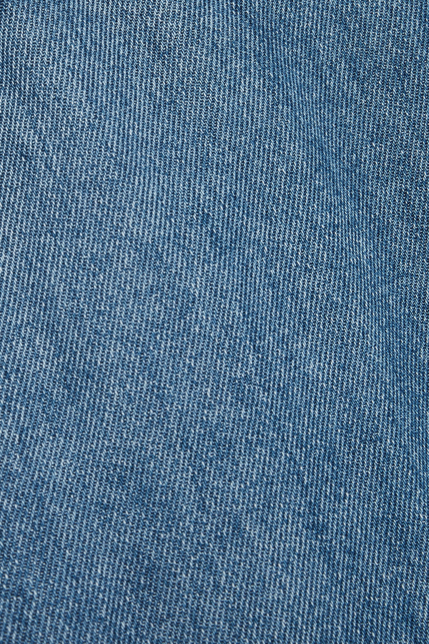 DENIM LOOK WIDE LEG TROUSER MID BLUE 6