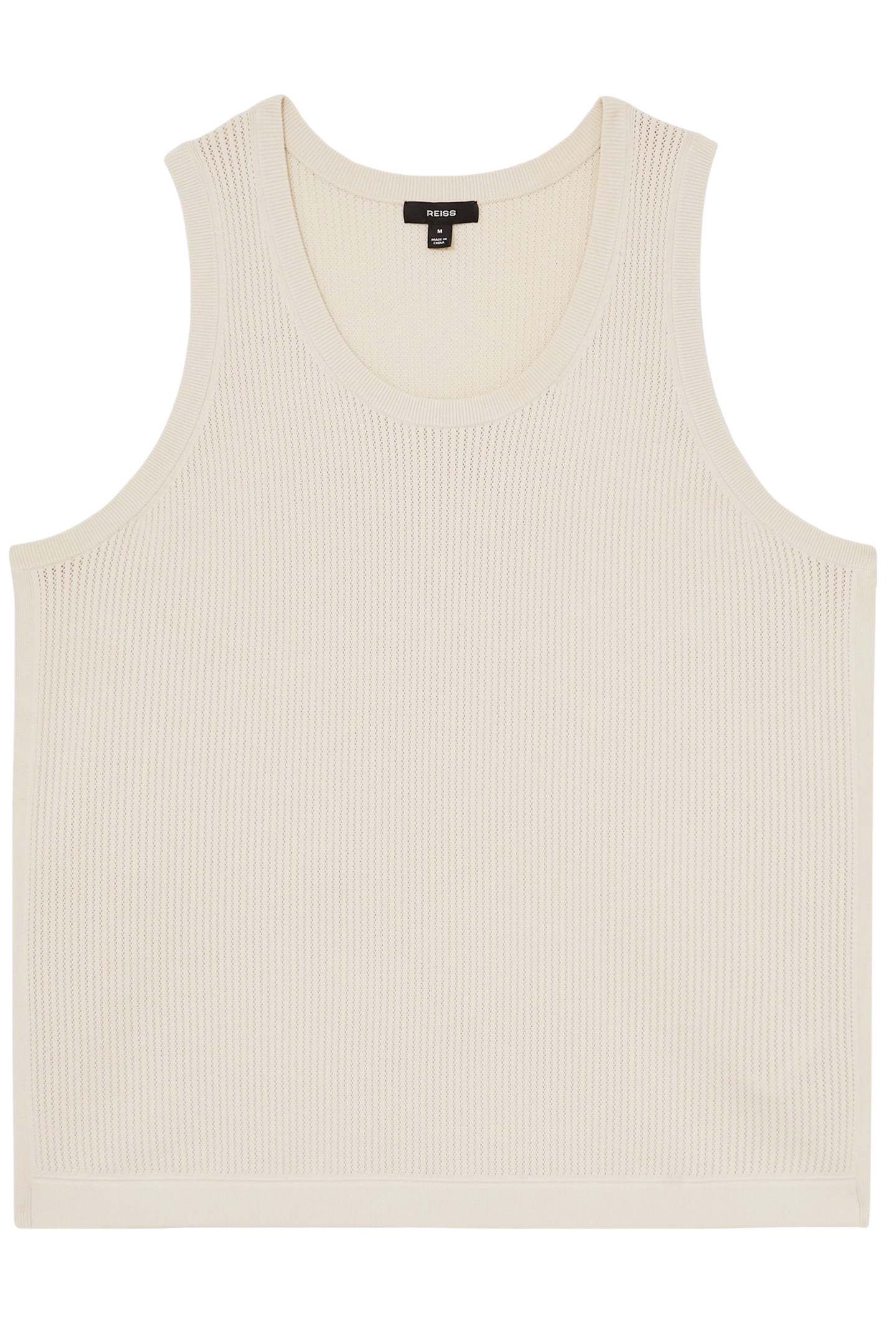 SLEEVELESS TEXTURED VEST OFF WHITE 3