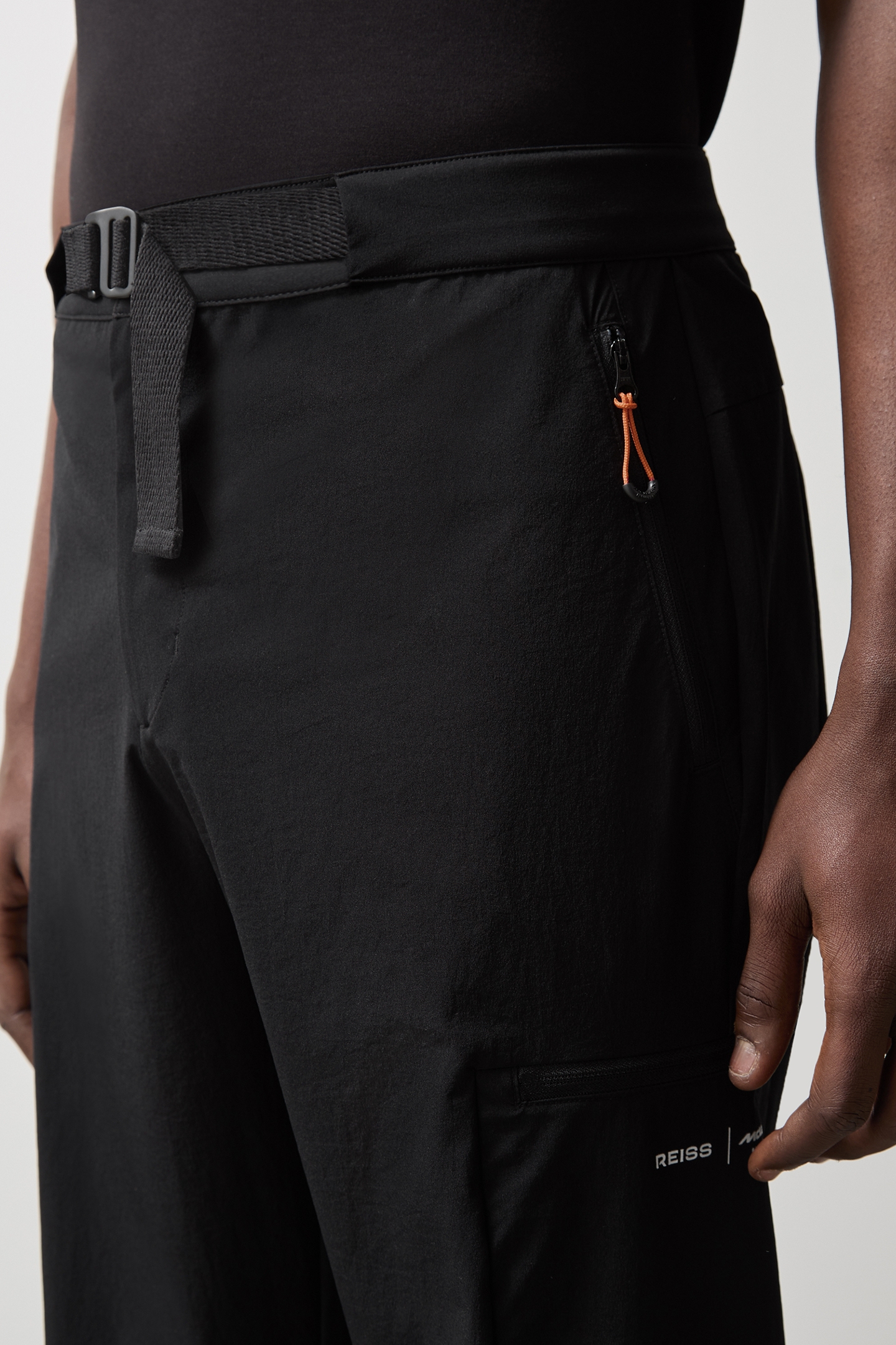 BELTED TECHNICAL CARGO TROUSER BLACK 5