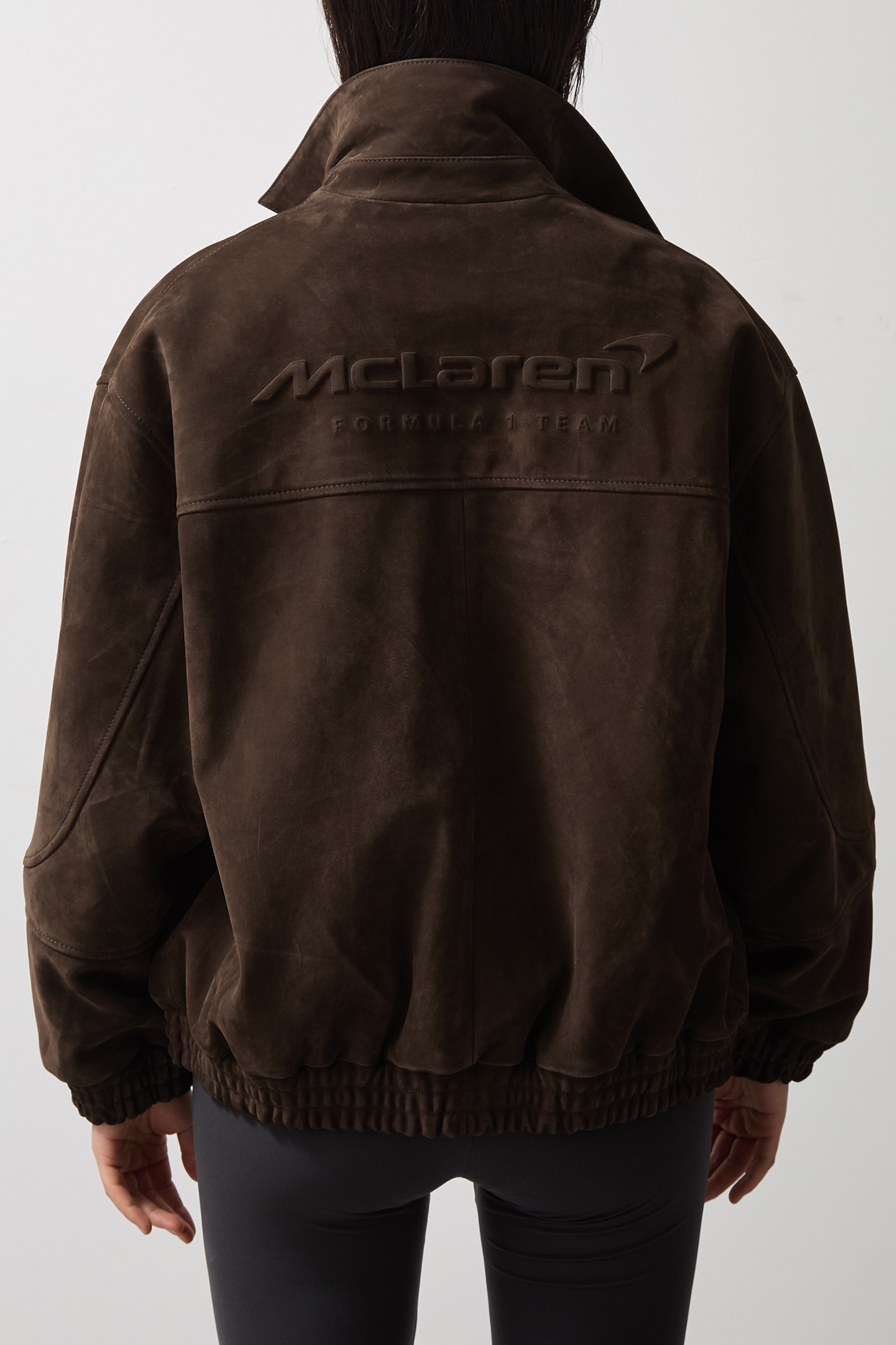 LS OVERSIZED SUEDE JACKET CHOCOLATE BROWN 2