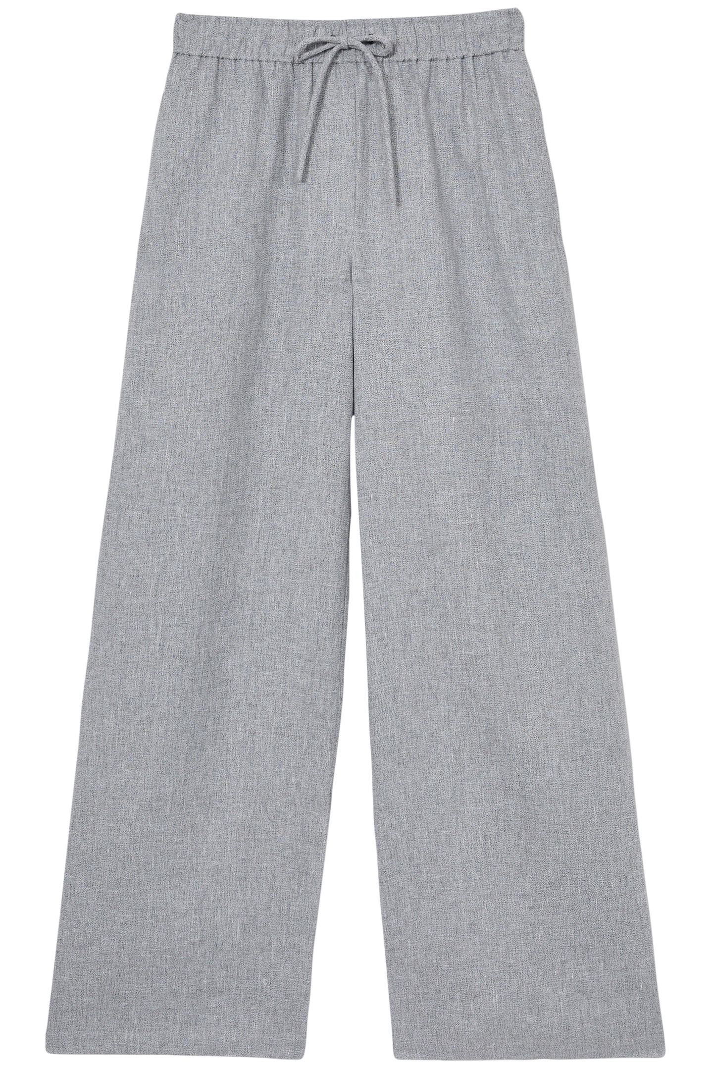 LINEN WIDE LEG TROUSER BLUE 4