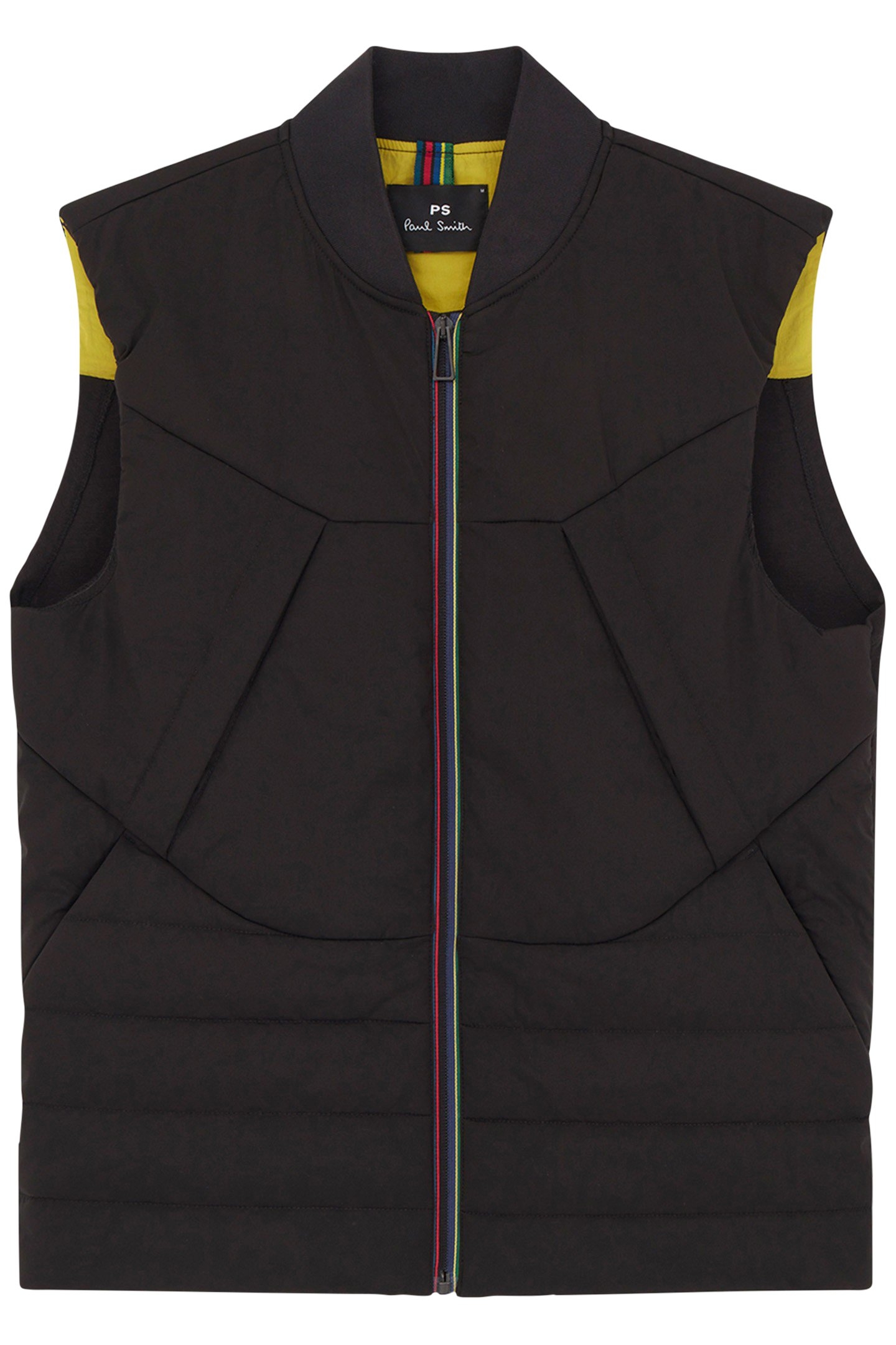 MIXED MEDIA GILET BLACK 1