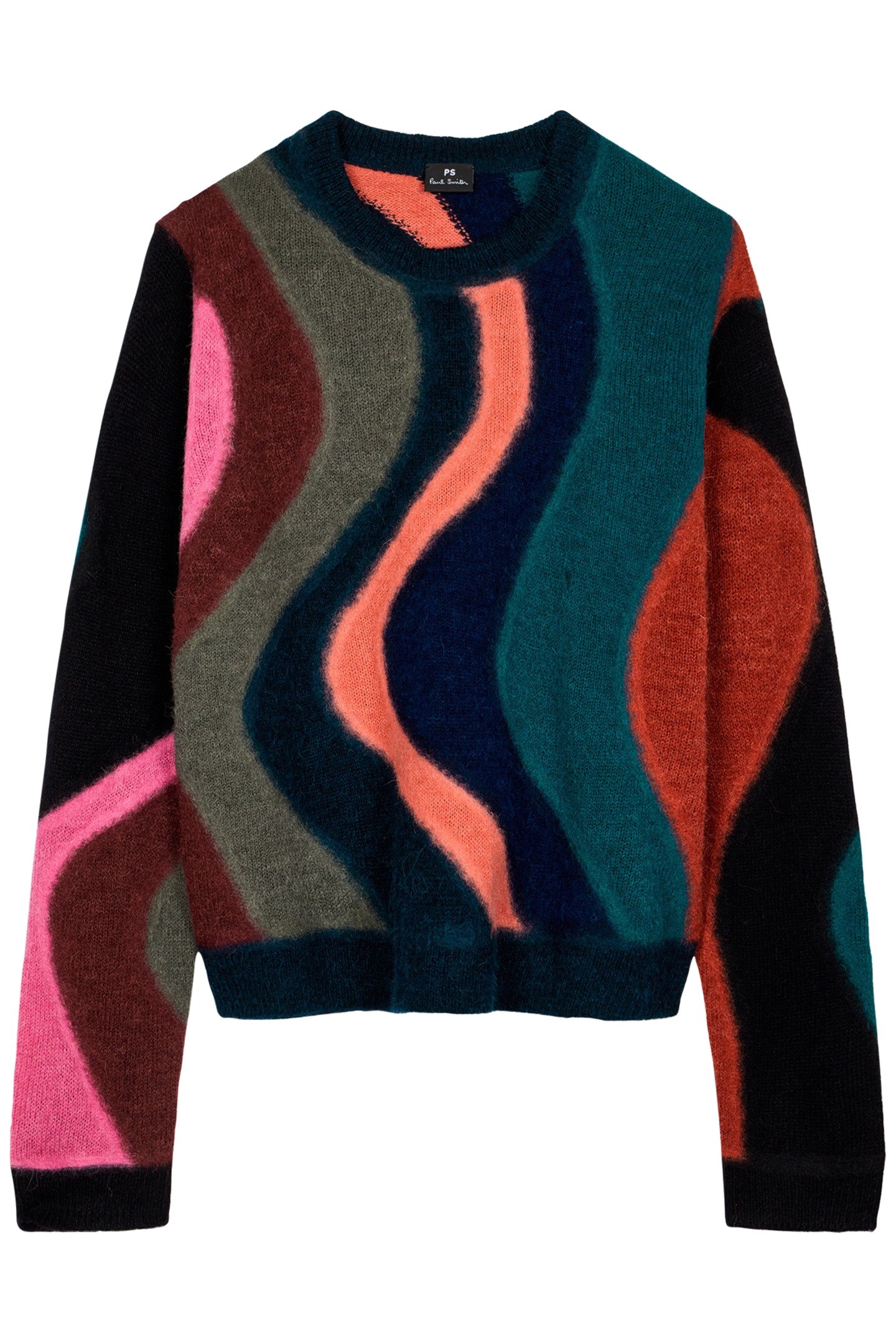 KNITTED SWEATER CREW NECK BLACK 1