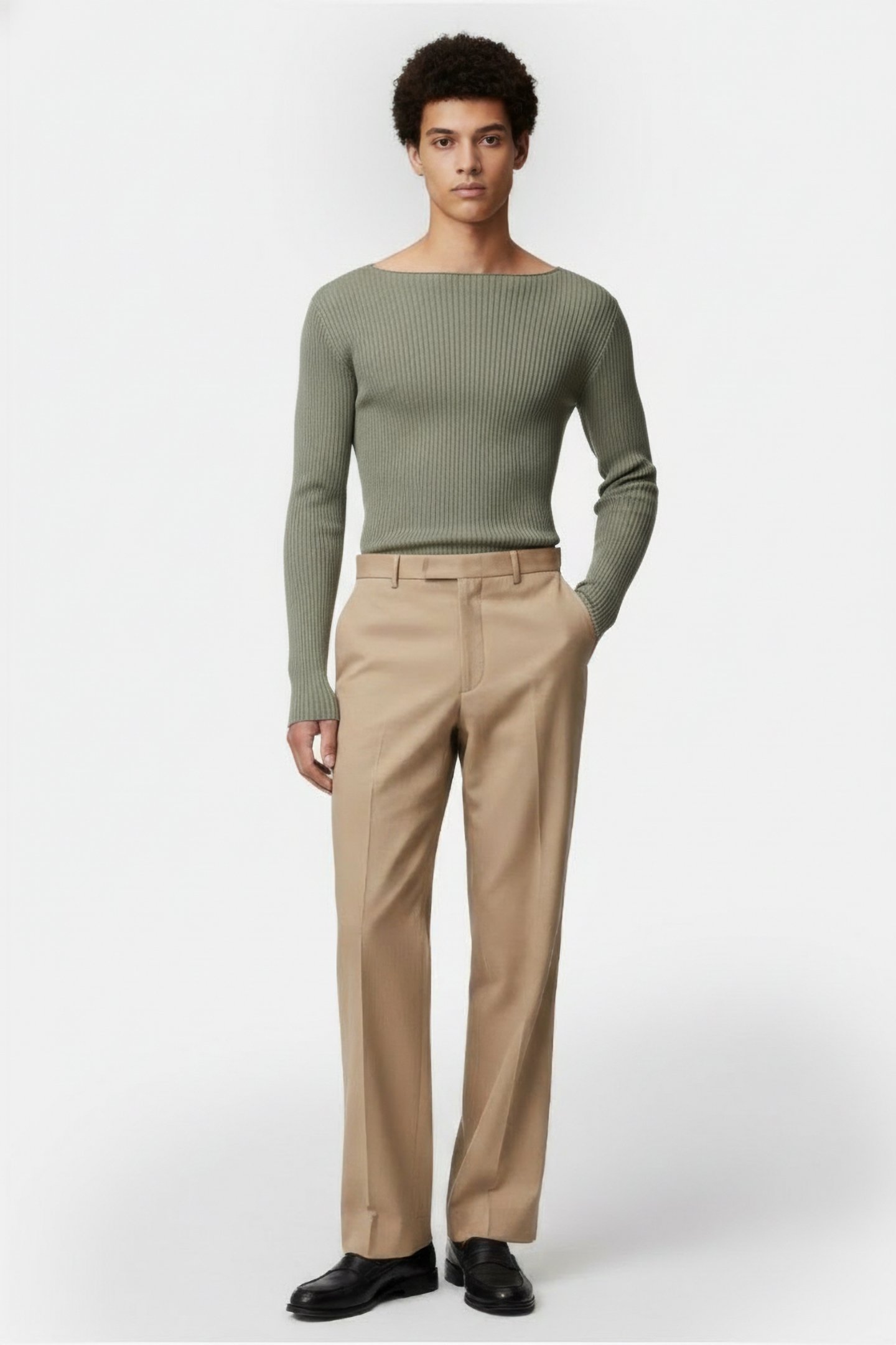 RICK OWENS – AL SWEATER GREEN 1