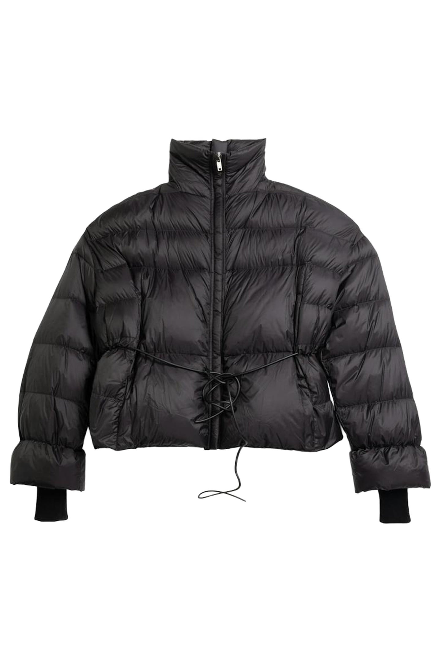 RICK OWENS – SAIL DOWN WOVEN PUFFER JACKET BLACK 1