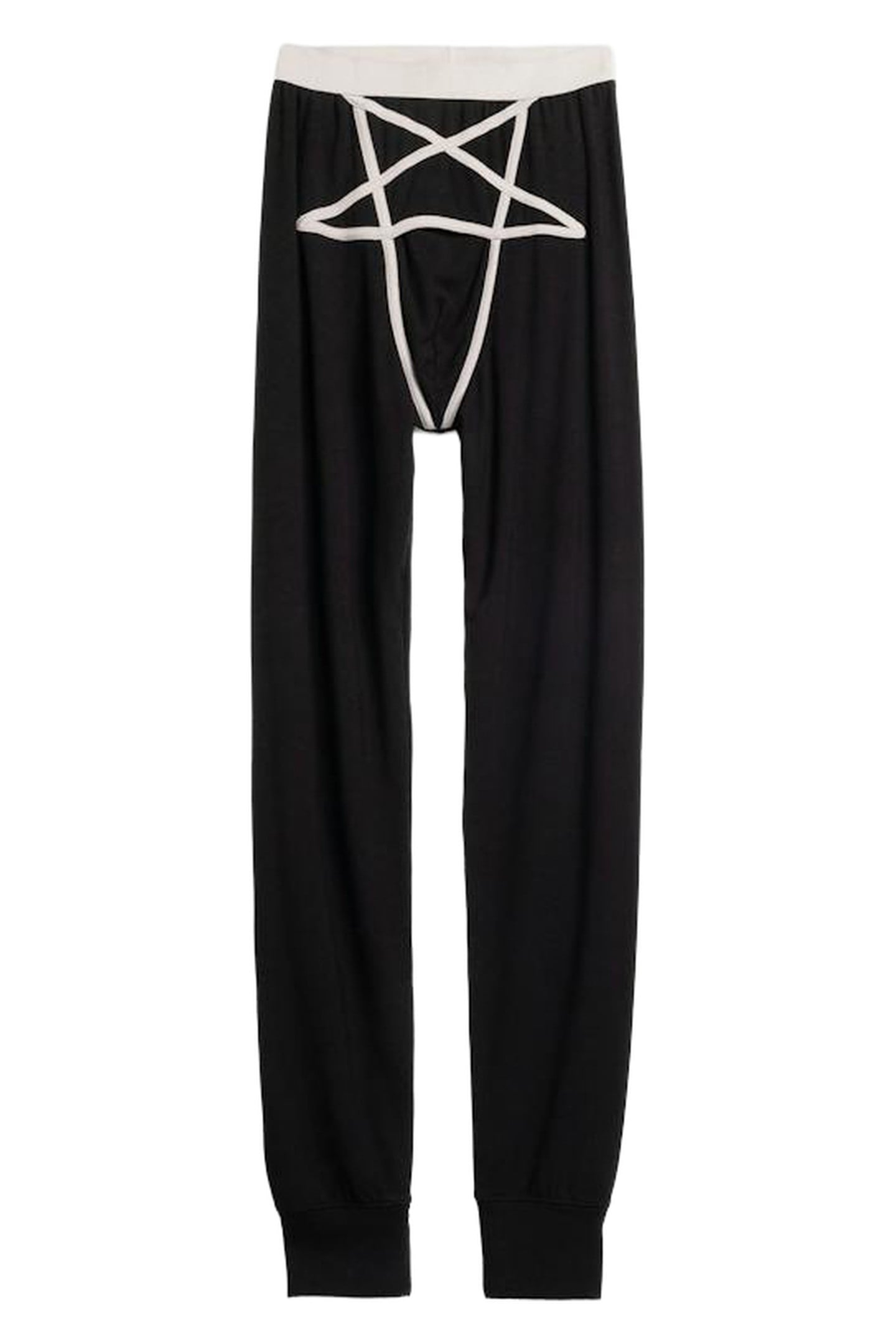 RICK OWENS – KNITTED THERMAL LEGGINGS BLACK 1