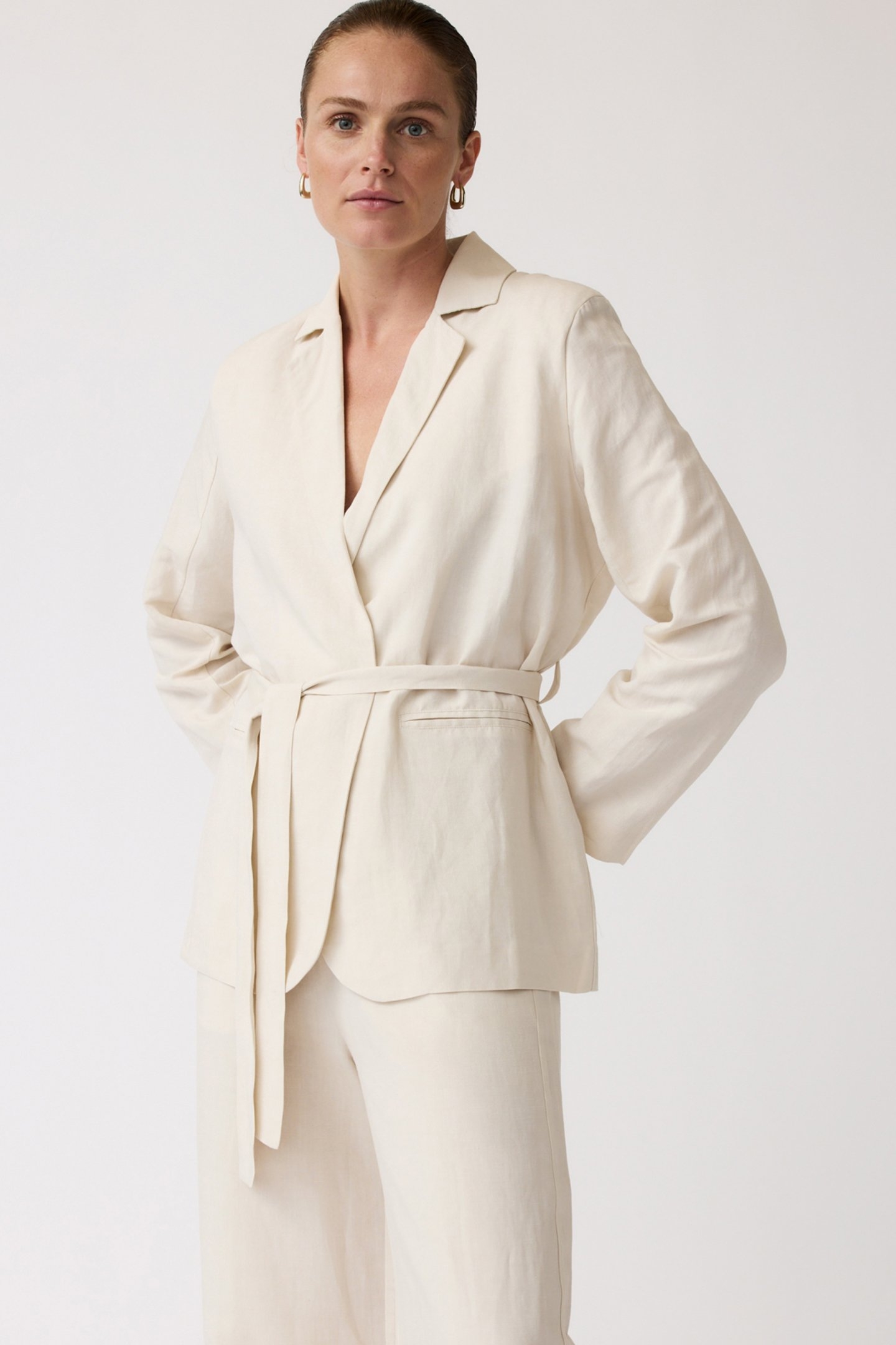 BLOSSOM BLAZER OATMEAL 1