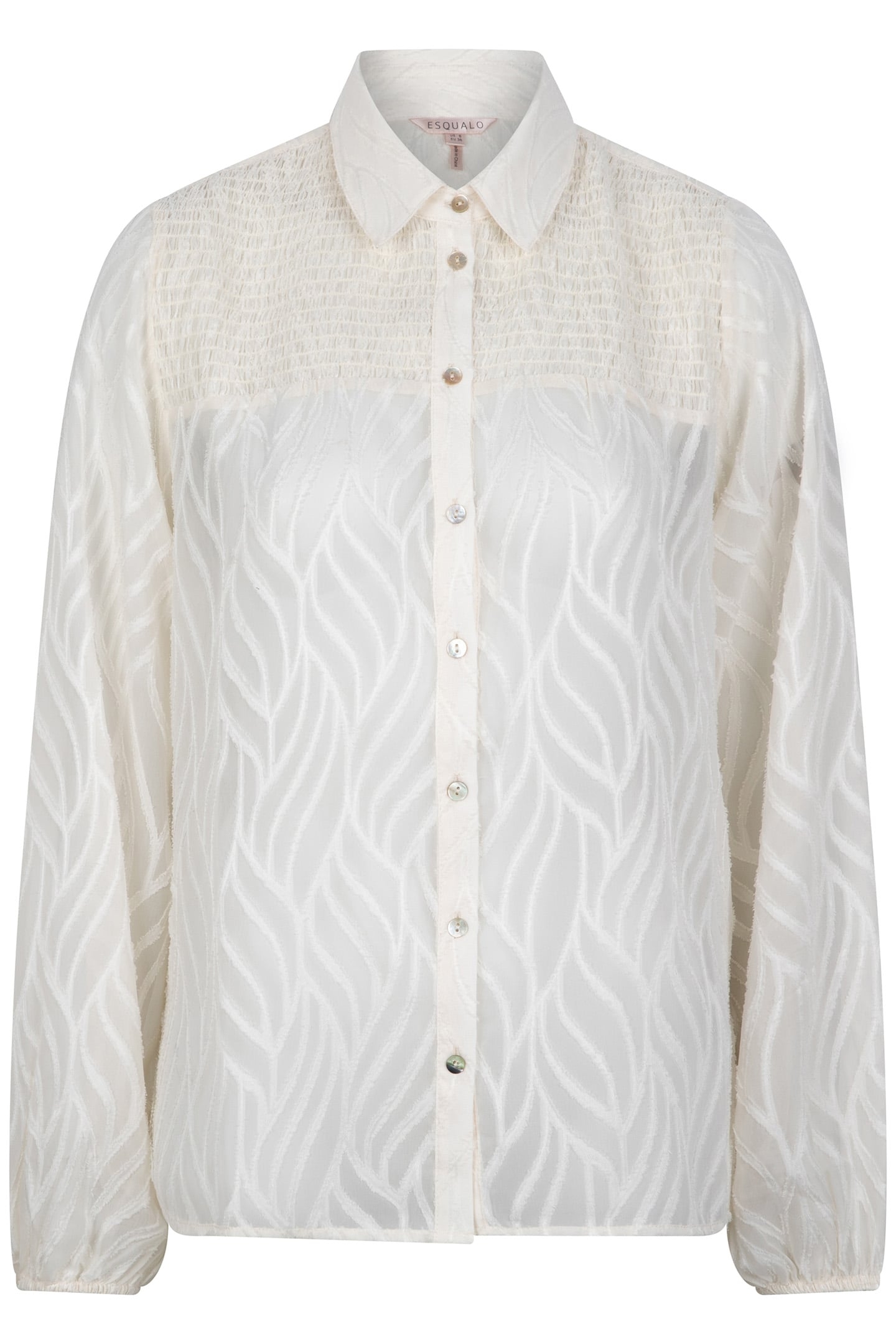 BLOUSE BURN OUT SMOCK OFF WHITE 6