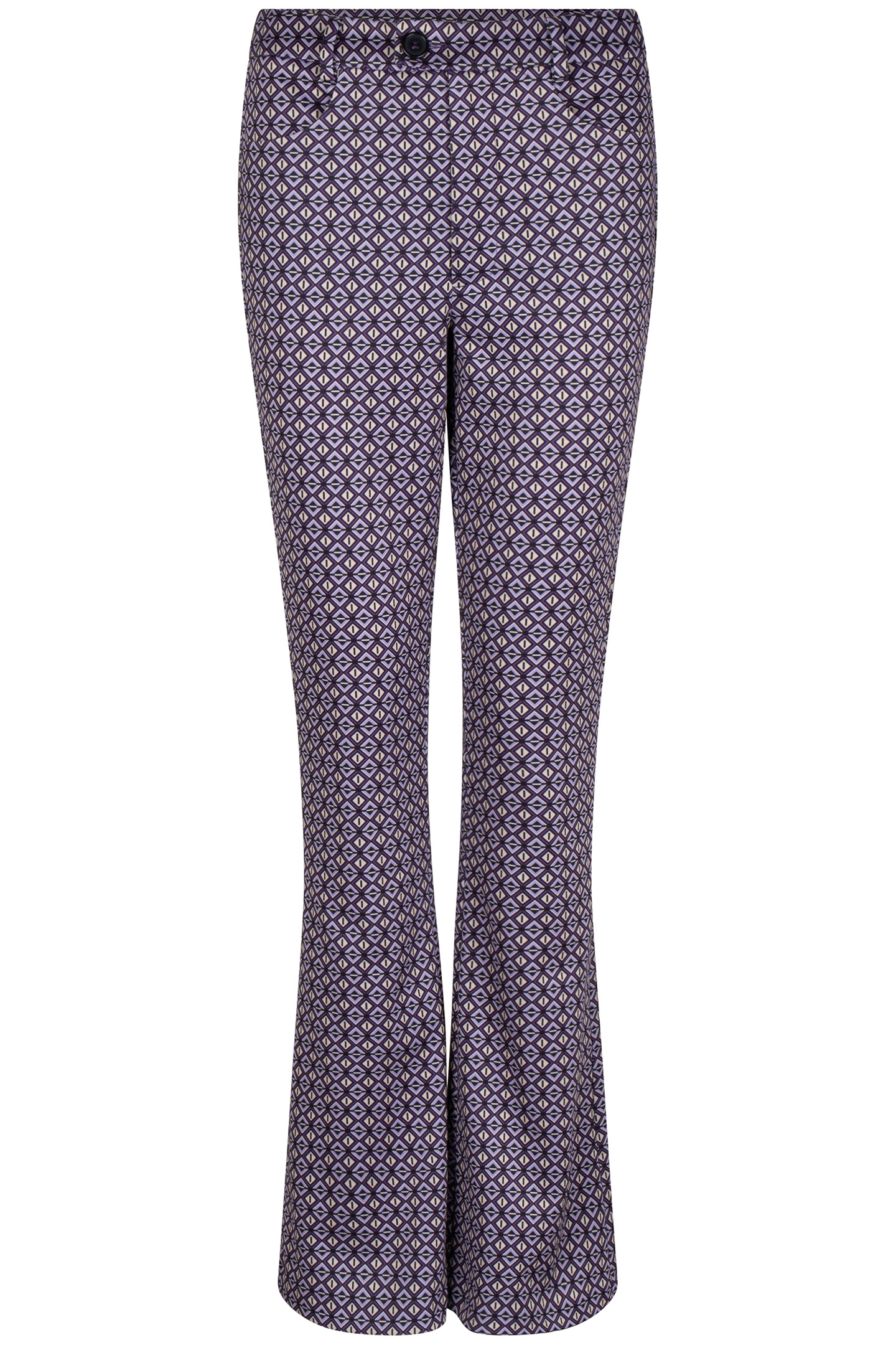 TROUSERS FLAIR GRAPHIC EARTH PRINT 5