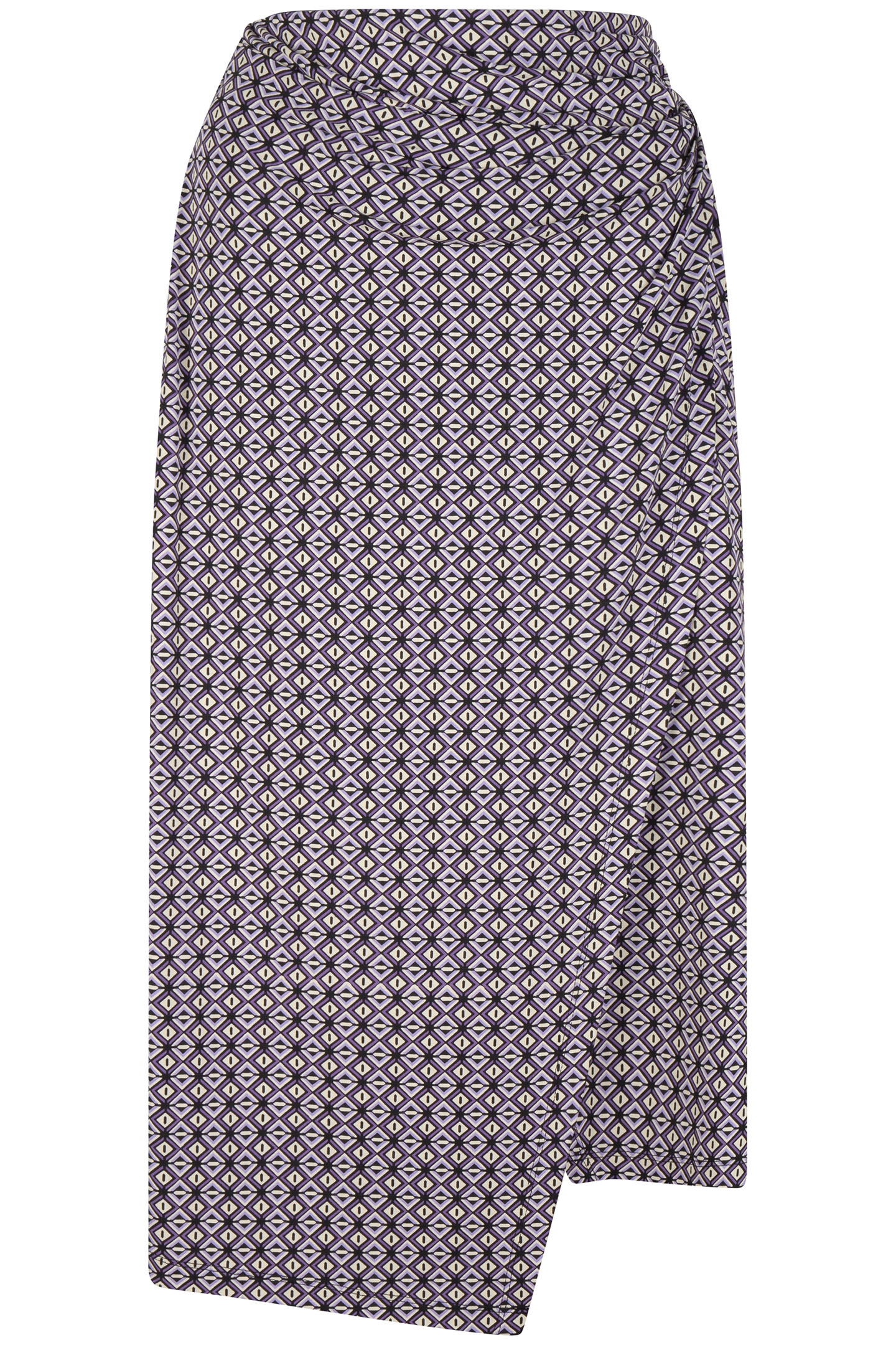 SKIRT KNOT GRAPHIC EARTH PRINT 2